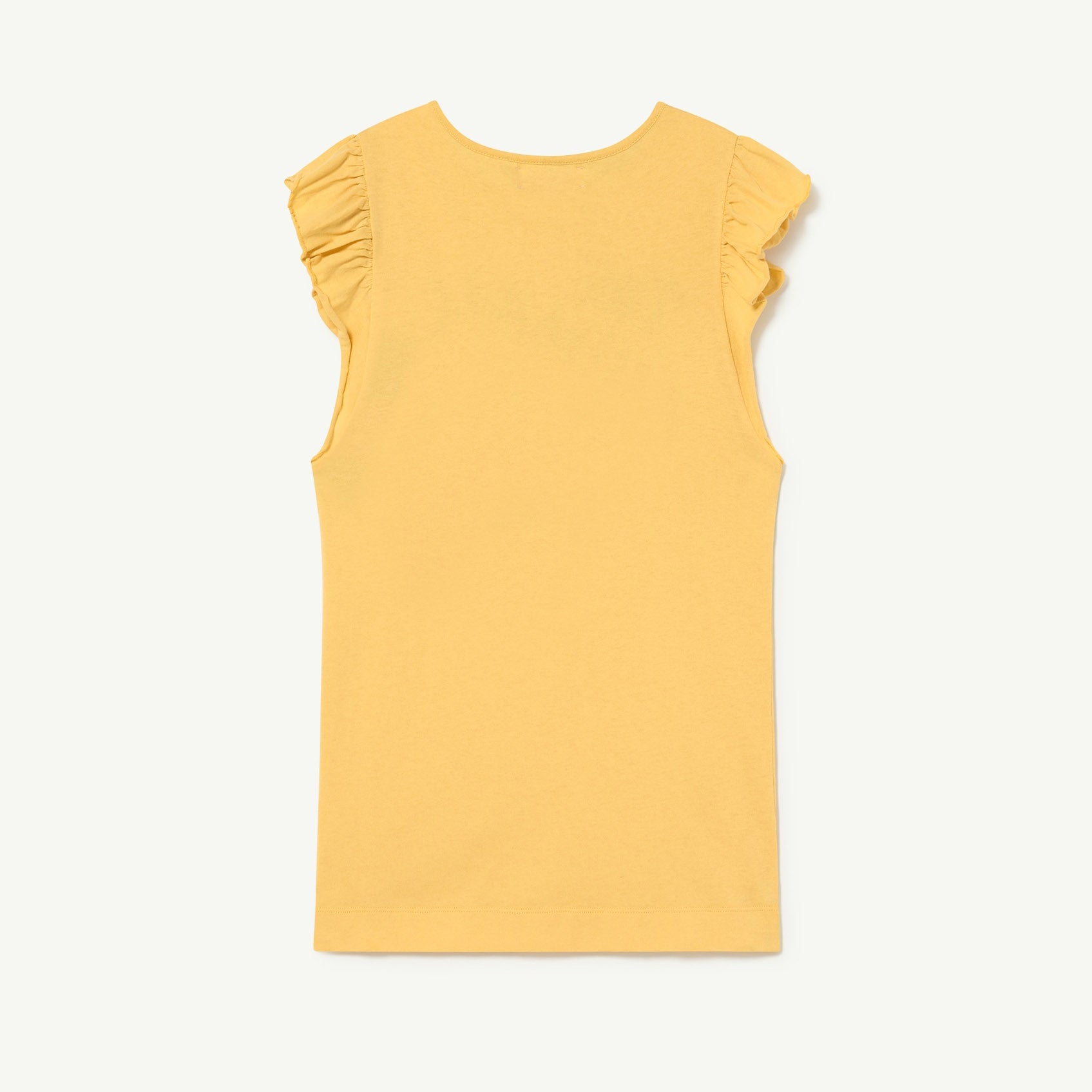 Girls Yellow Logo Cotton Dress