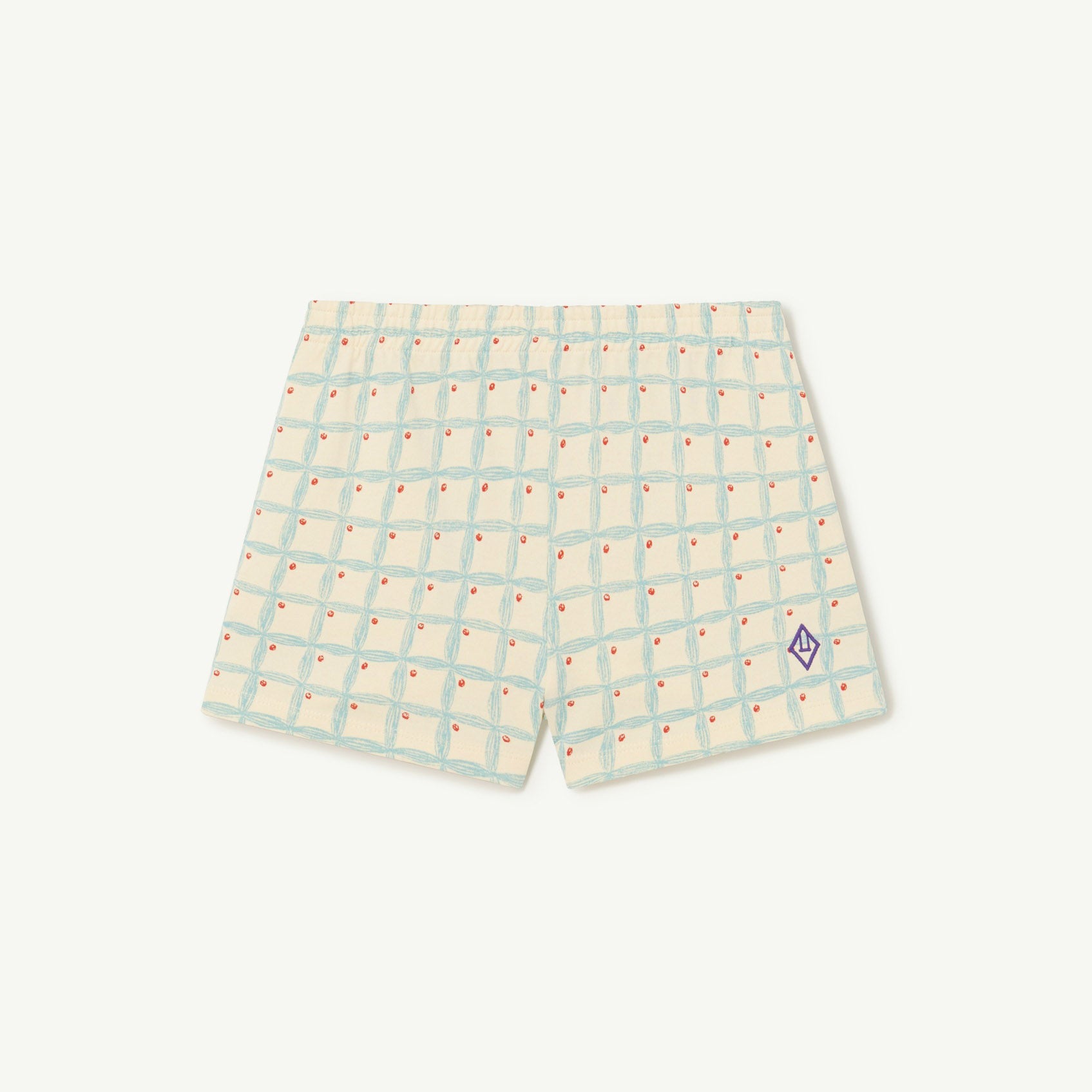 Boys & Girls White Check Cotton Shorts