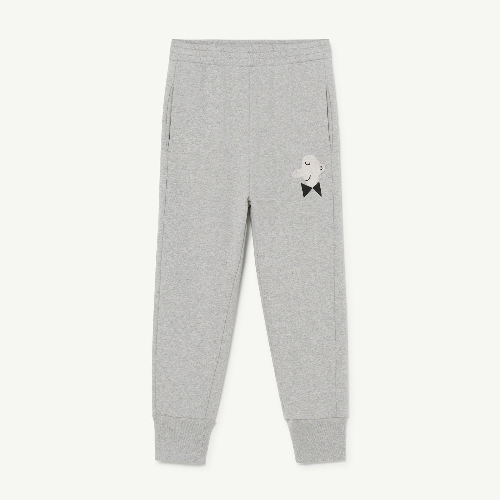Boys & Girls Grey Logo Cotton Trousers