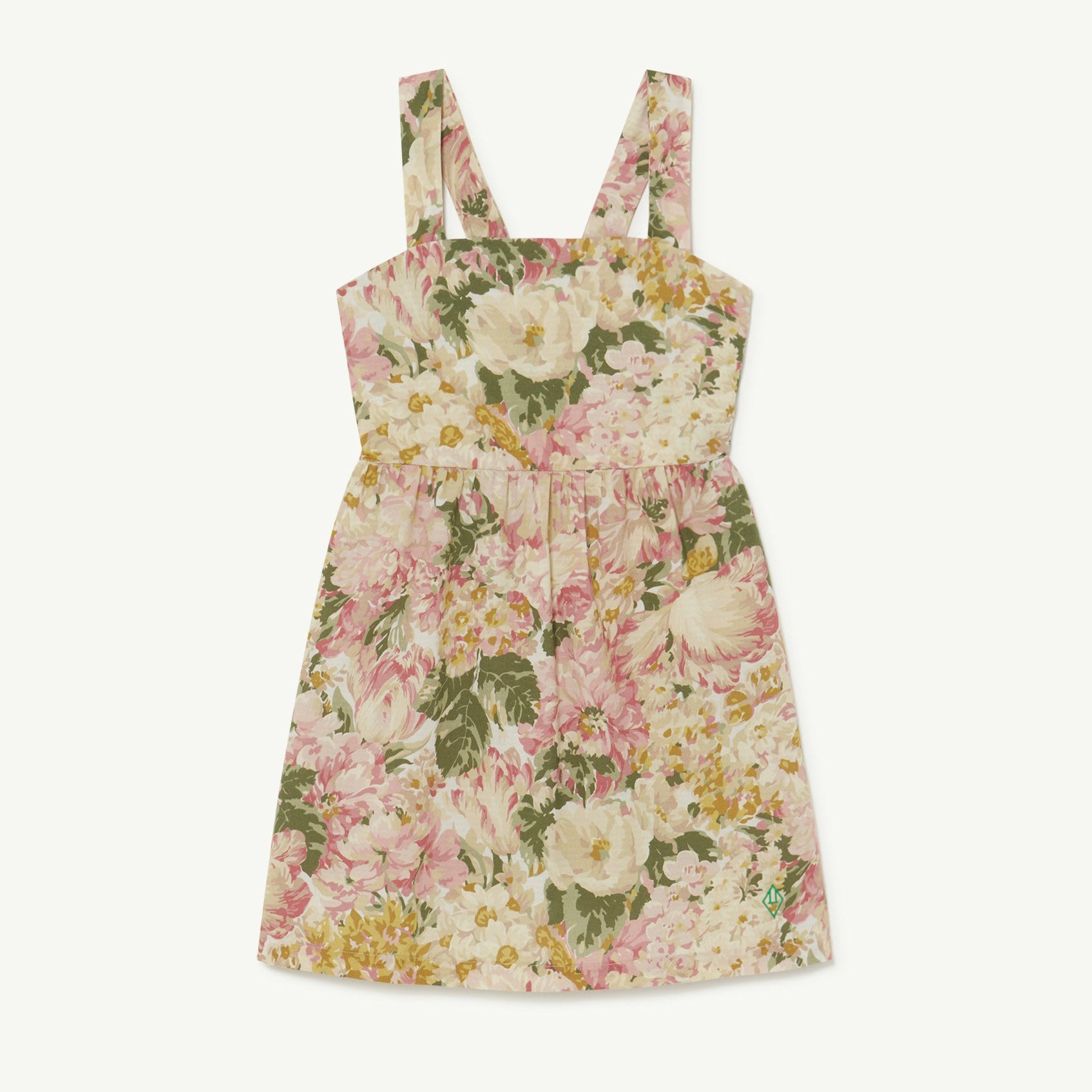 Girls Multicolor Flowers Cotton Dress