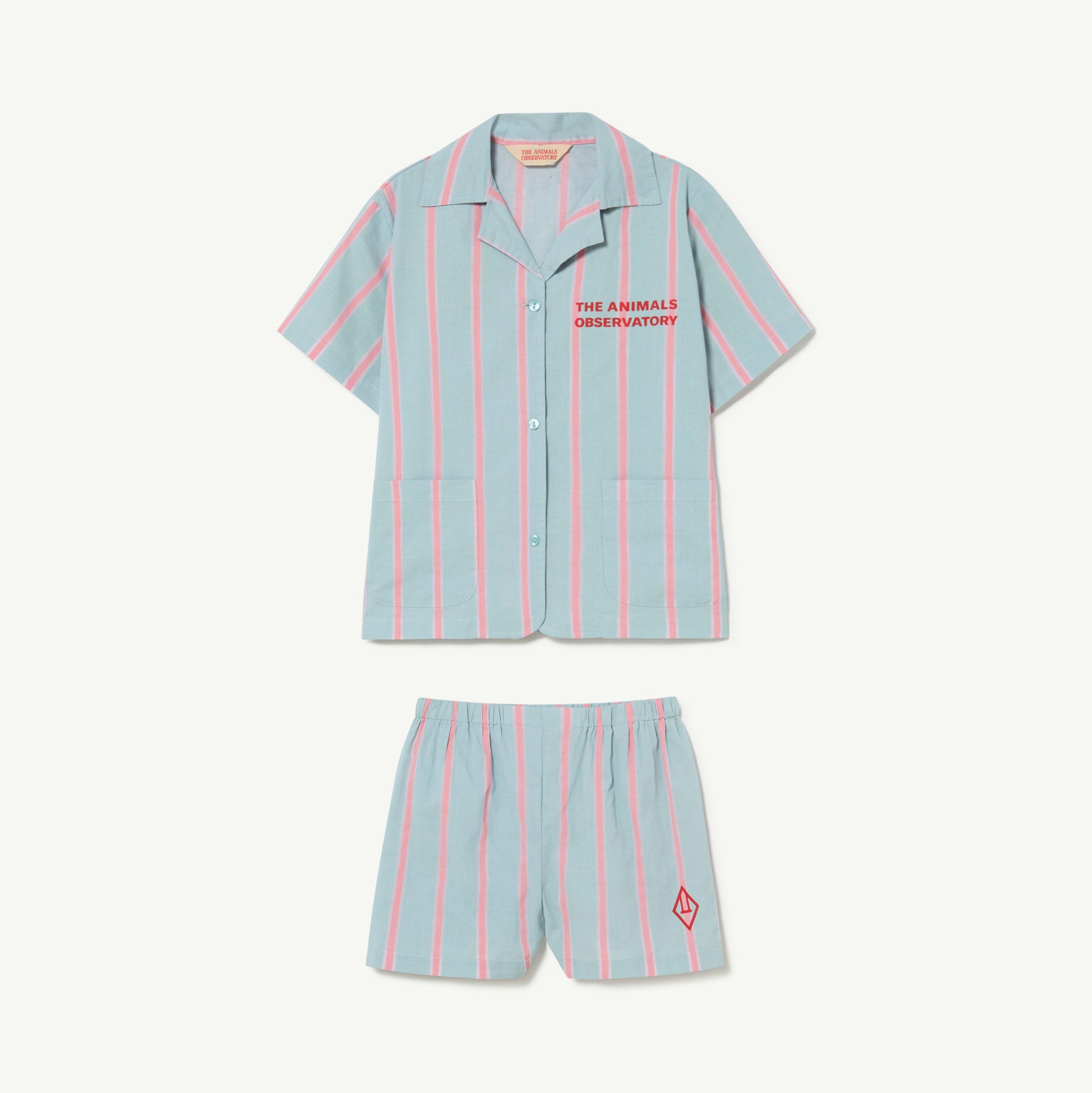 Boys & Girls Lavand Stripes Cotton Nightwear Set