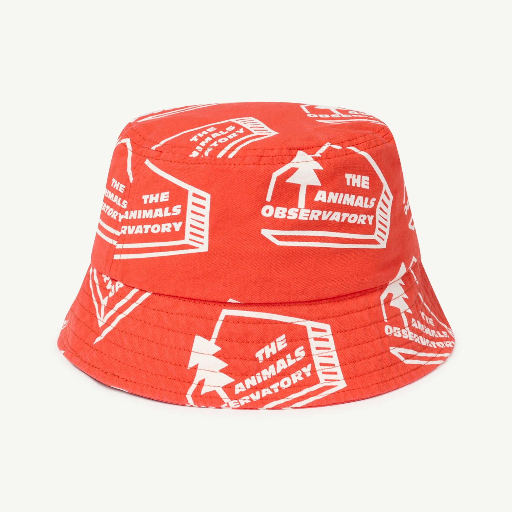Boys & Girls Red Printed Bucket Hat