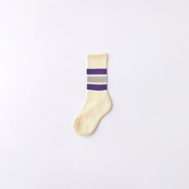 Boys & Girls Purple Stripes Cotton Socks