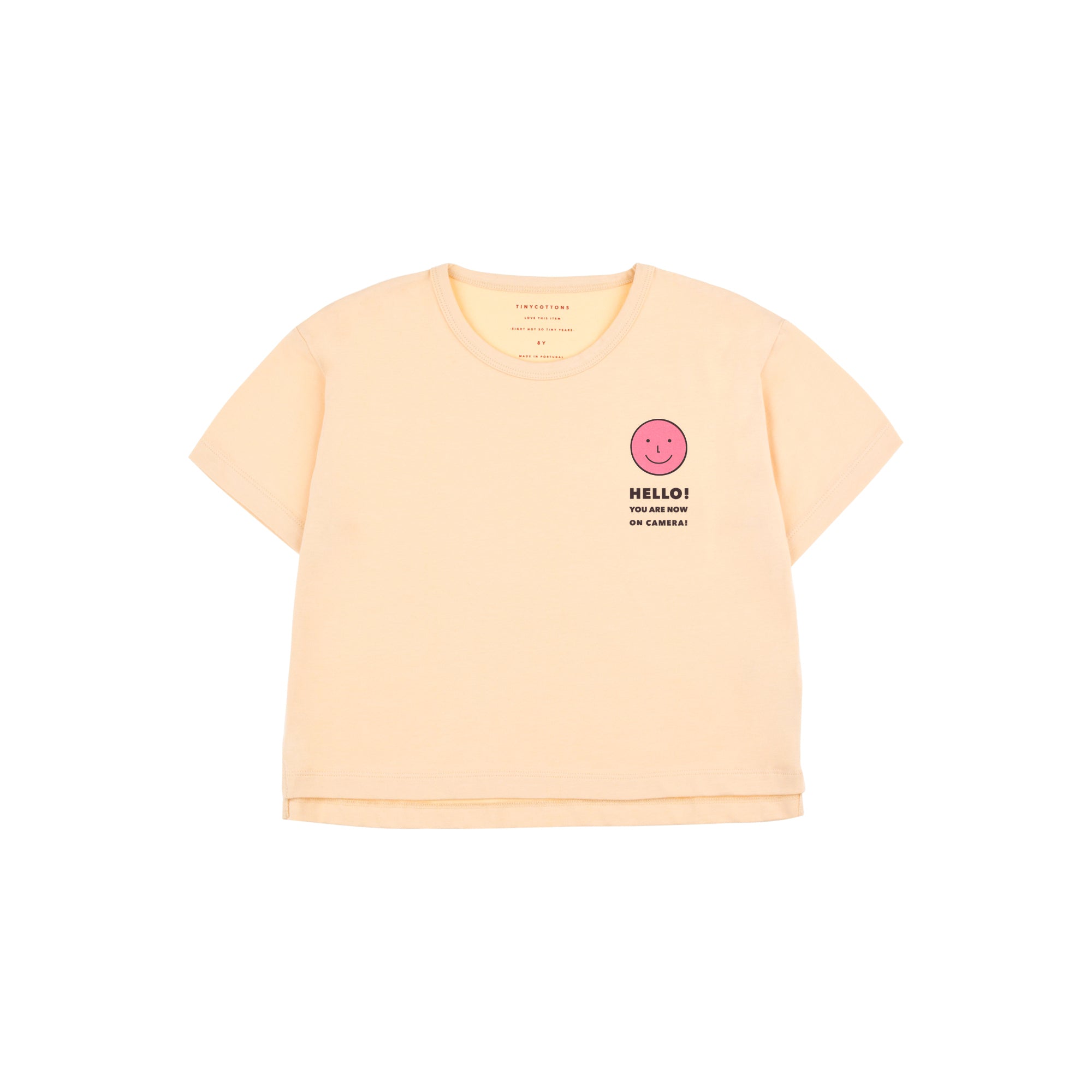 Girls Cream Cotton T-Shirt