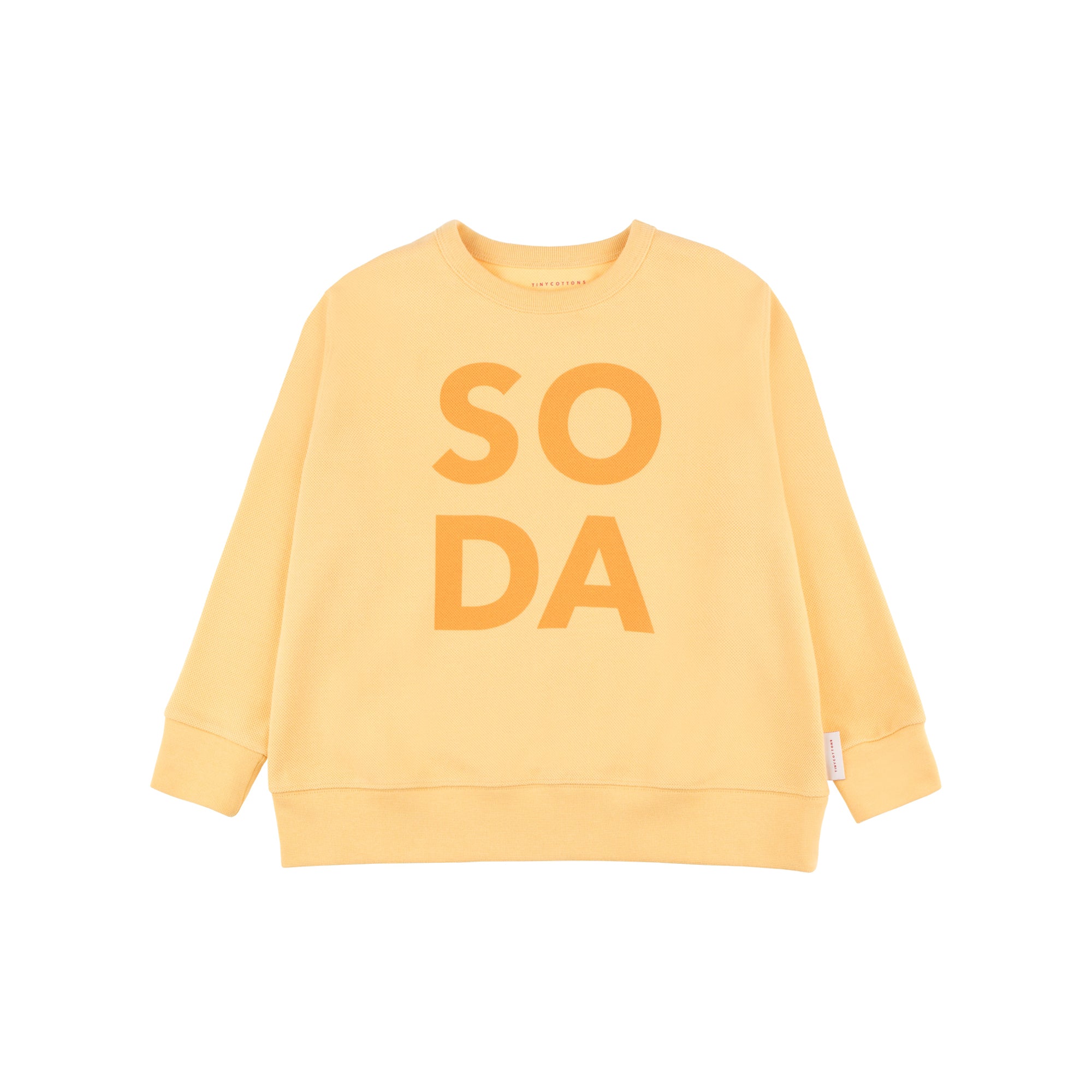 Boys & Girls Light Yellow Cotton Sweatshirt
