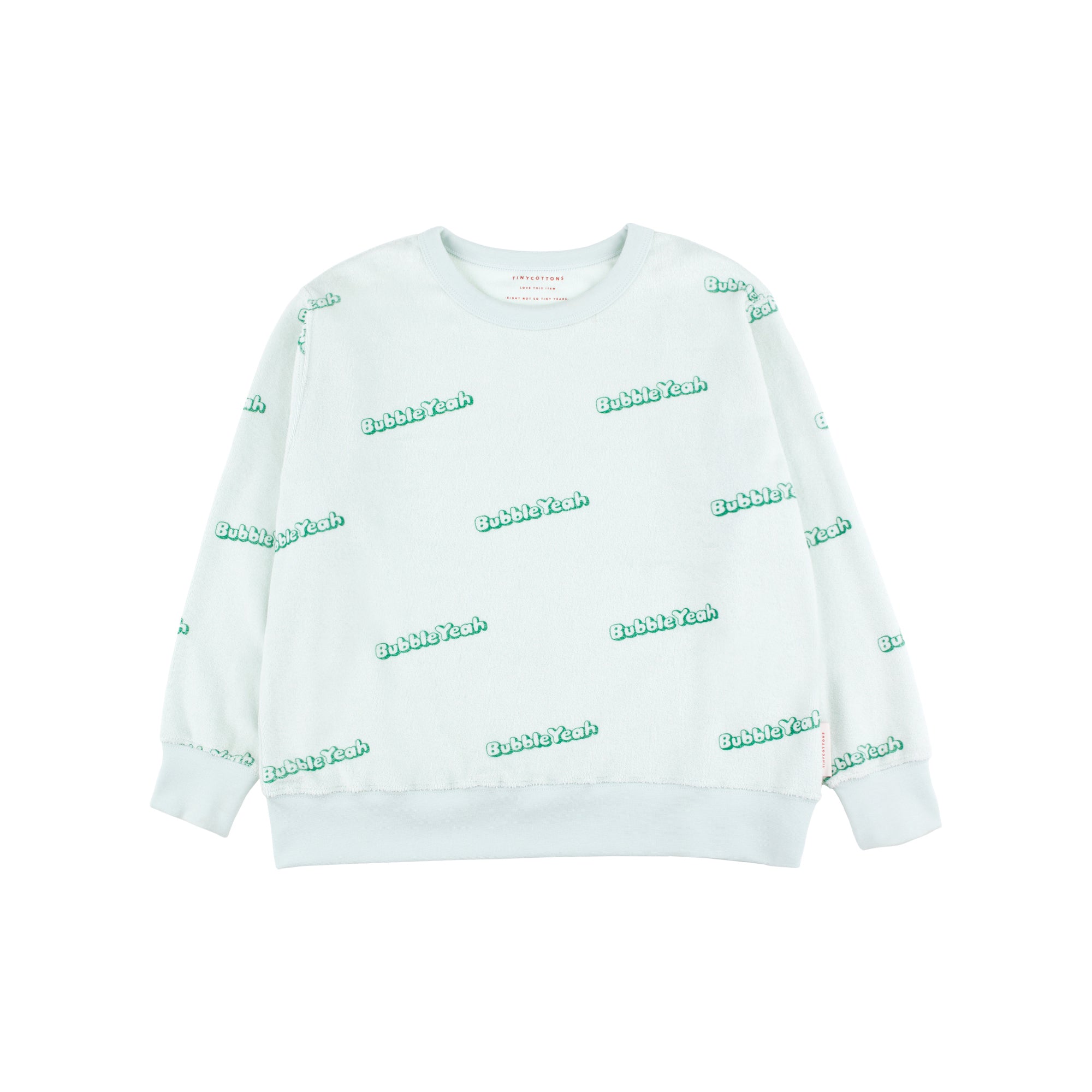 Boys & Girls Light Mint Cotton Sweatshirt