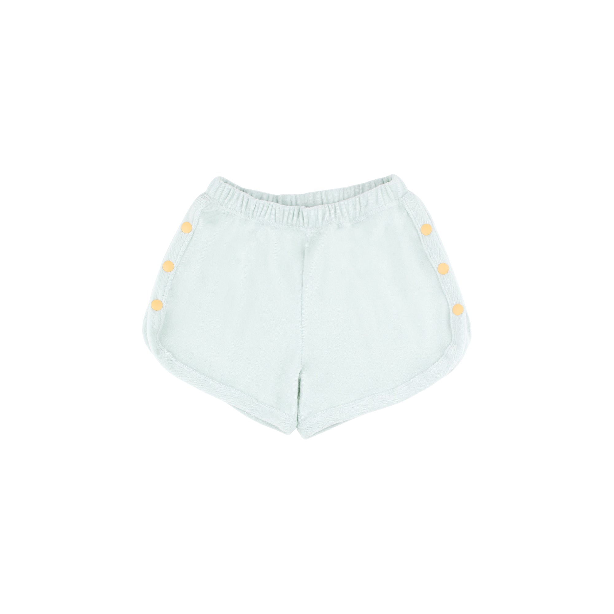Girls Light Mint Pima Cotton Shorts