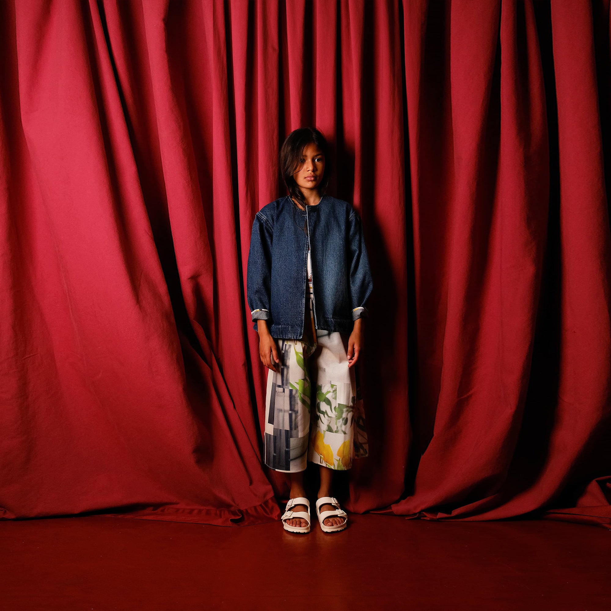 Girls Printed Cotton Trousers