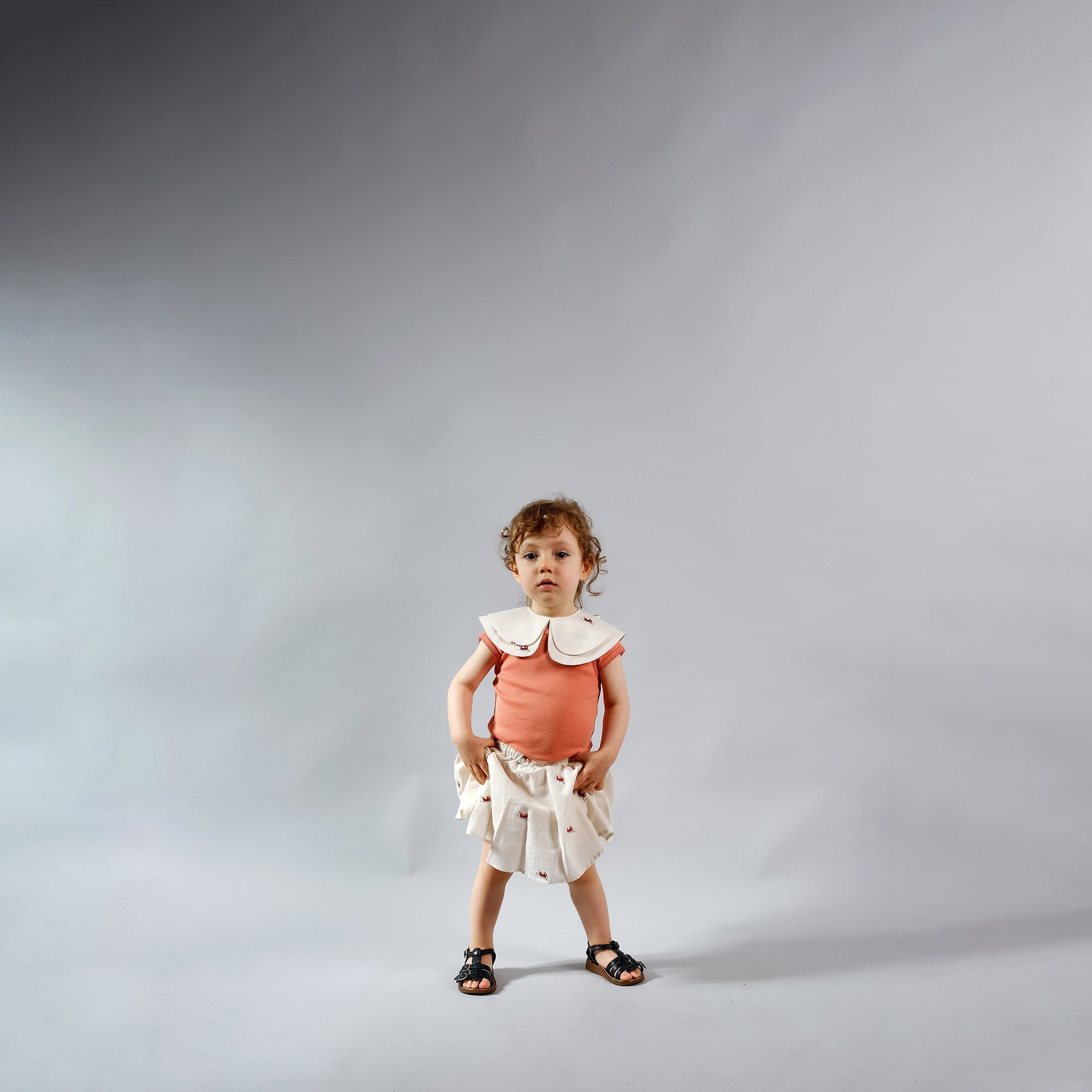 Baby Girls Light Pink Cotton Shorts