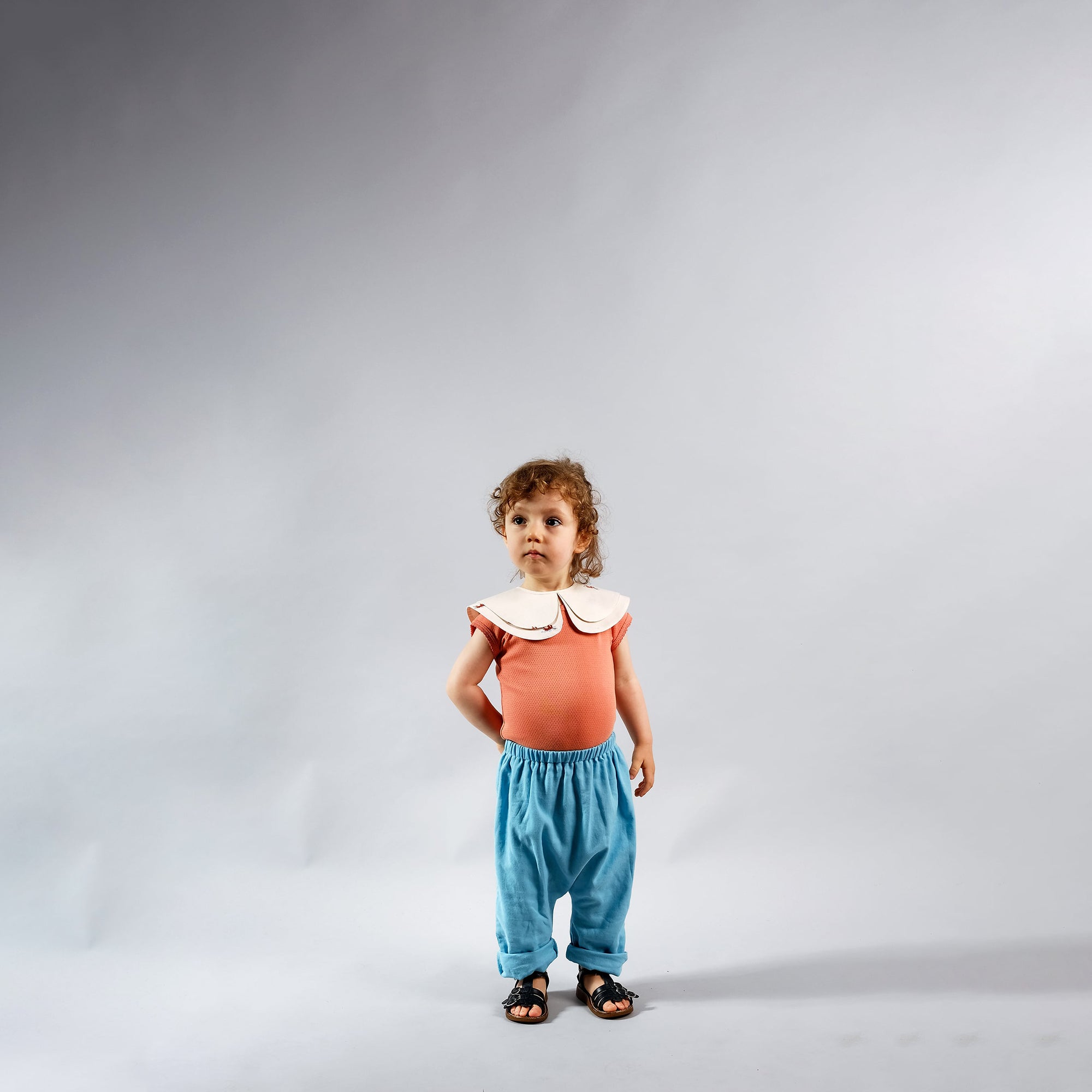 Baby Blue Cotton Trousers