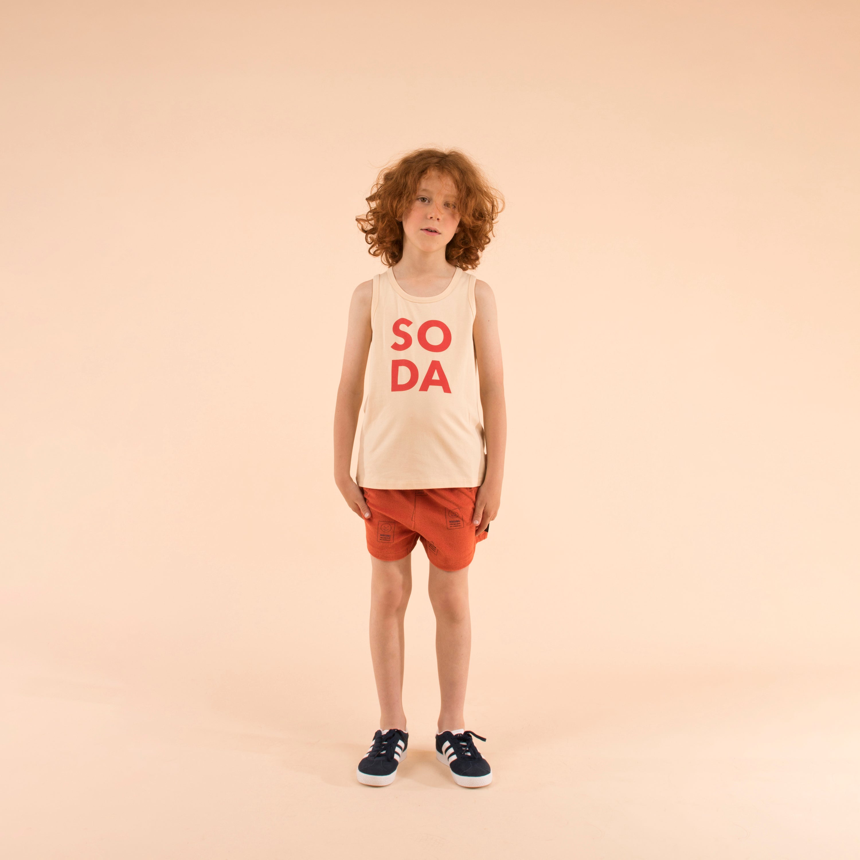 Boys & Girls Cream Pima Cotton Top