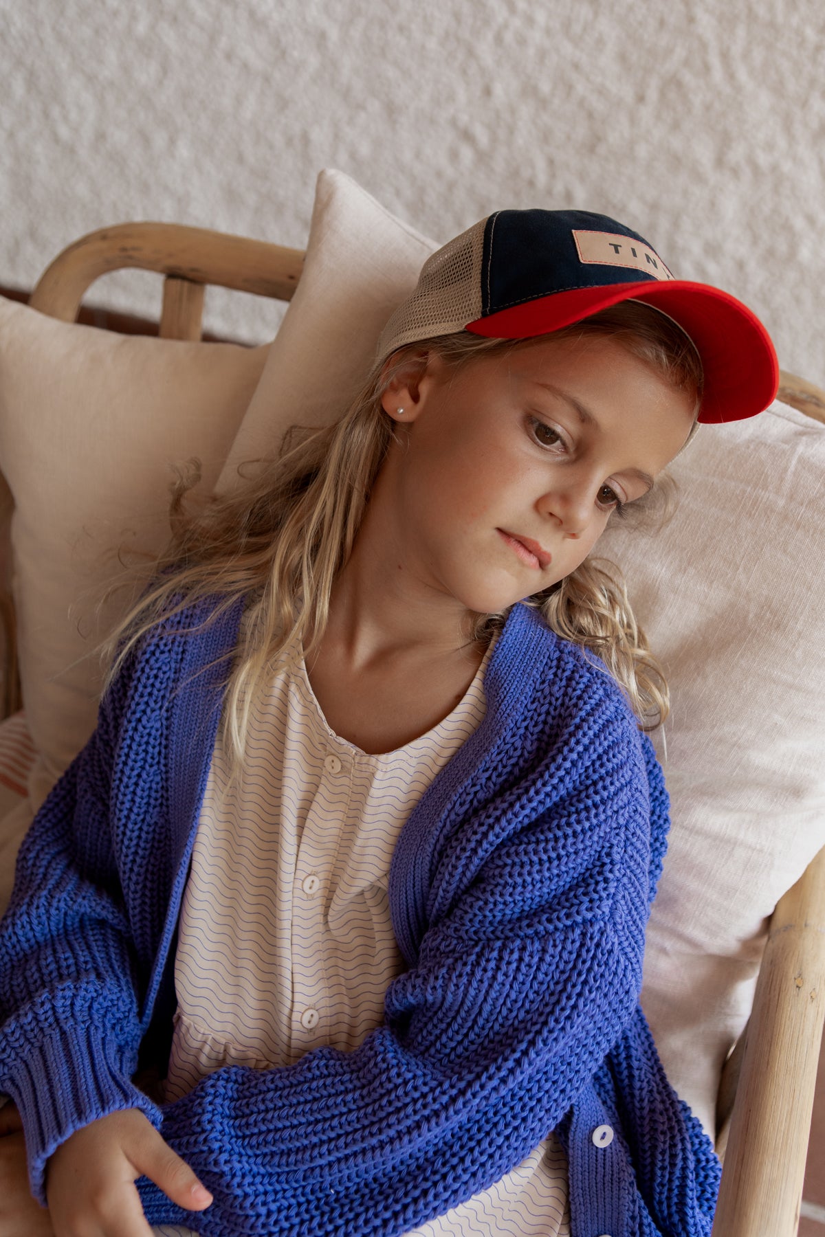 Boys & Girls Blue Cotton Cardigan