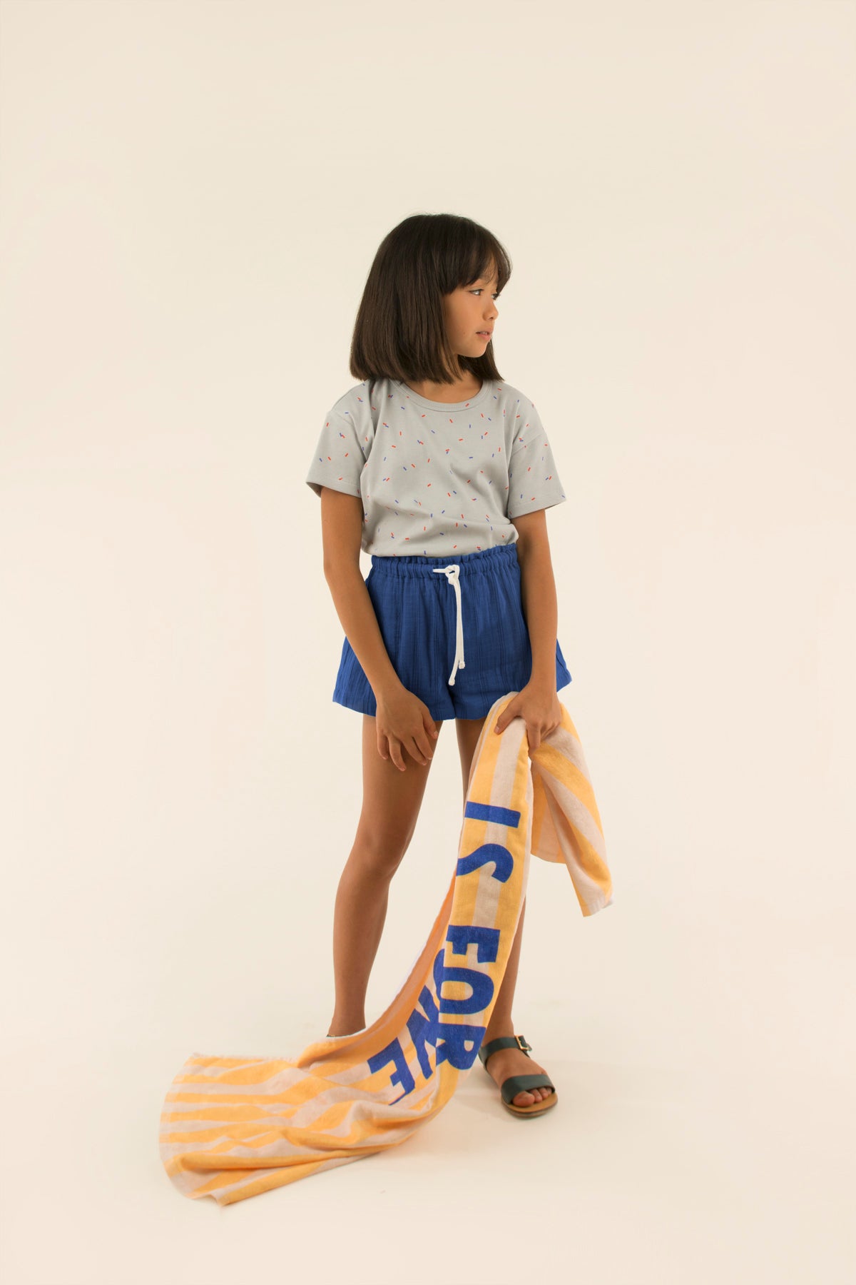 Boys & Girls Blue Cotton Shorts