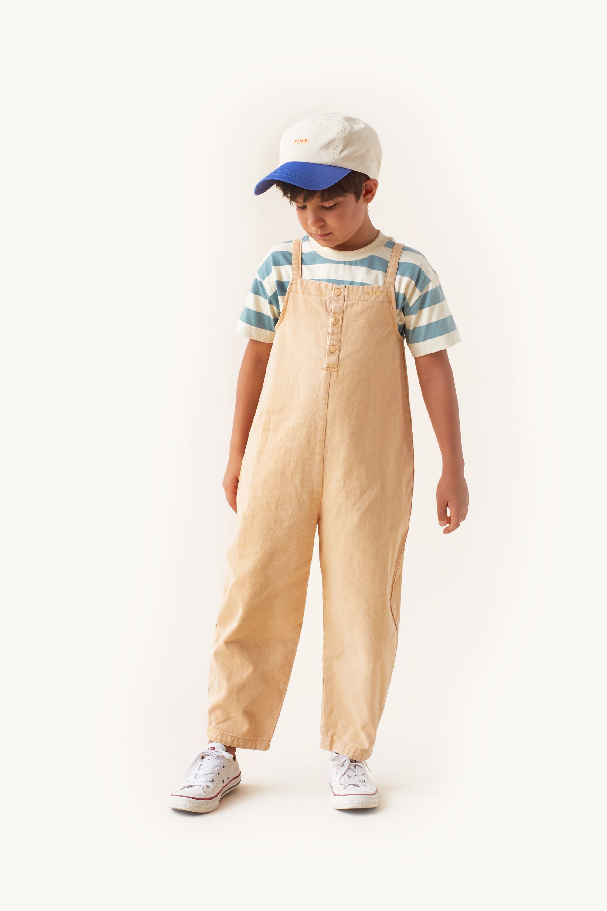 Boys & Girls Green Stripe Cotton T-Shirt