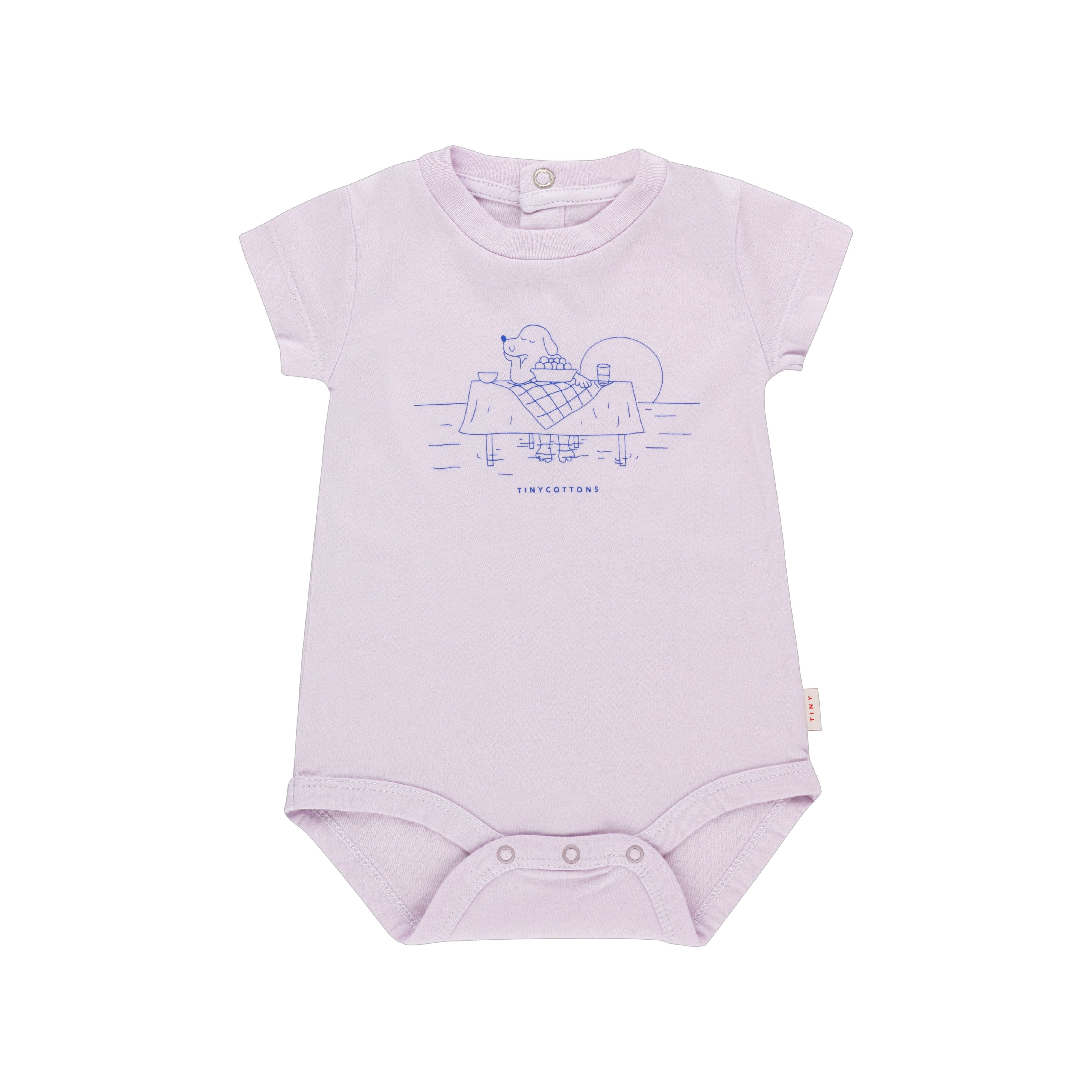 Baby Boys & Girls Purple Cotton Babysuit