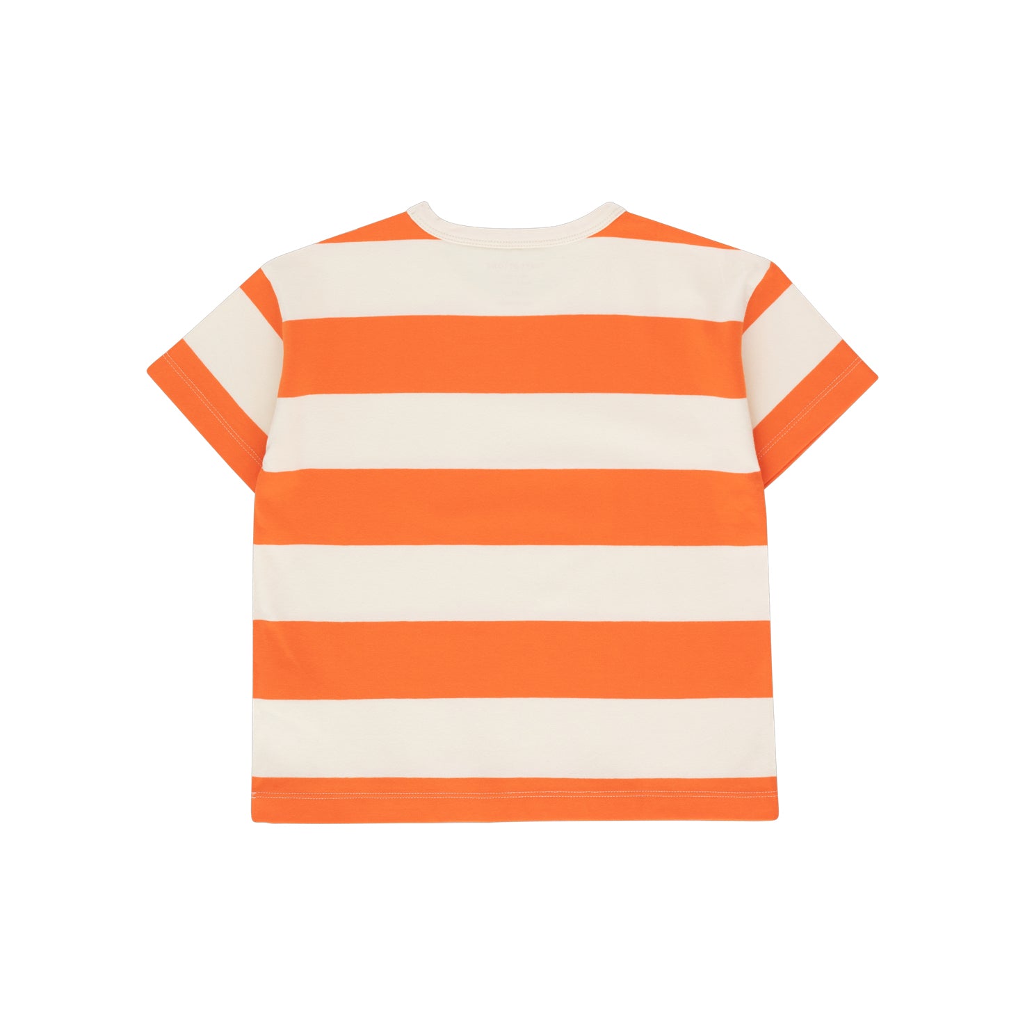 Boys & Girls Orange Stripes Cotton T-Shirt