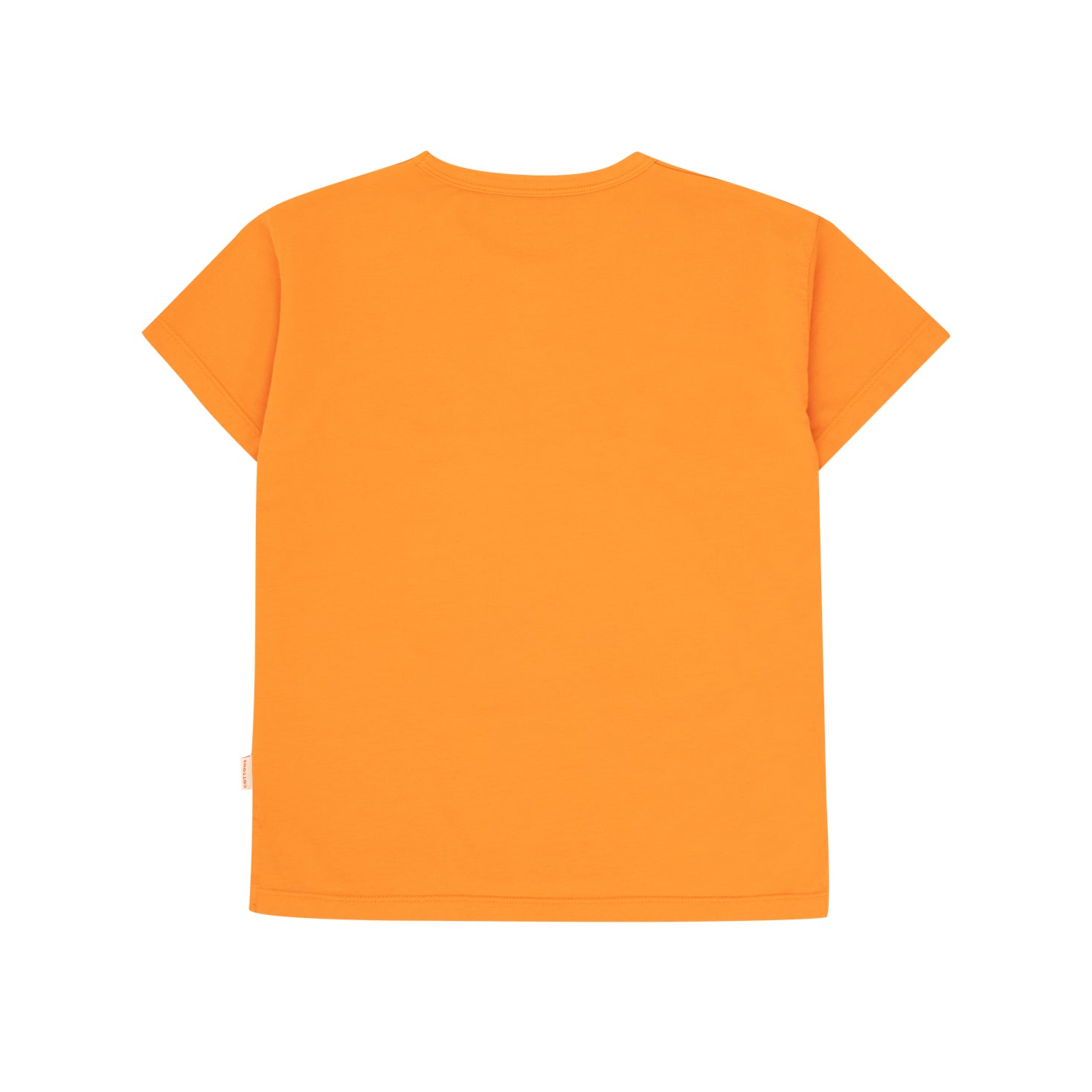 Boys & Girls Orange Printed Cotton T-Shirt