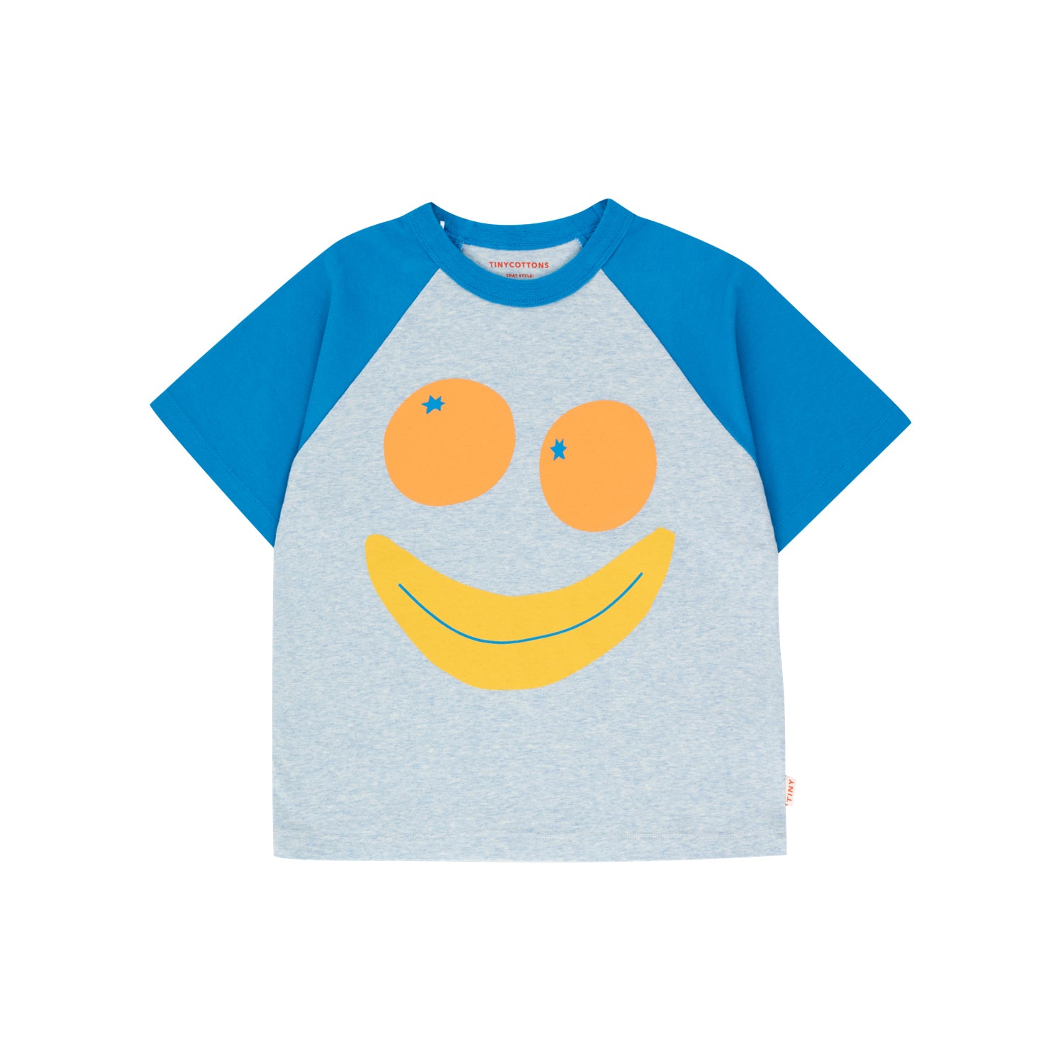Boys & Girls Blue Printed Cotton T-Shirt