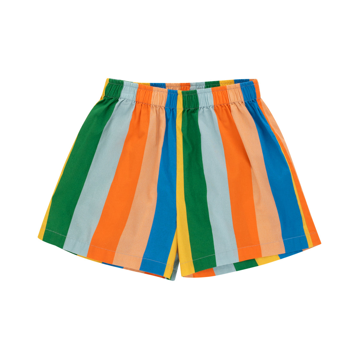 Boys & Girls Multicolor Stripes Cotton Shorts