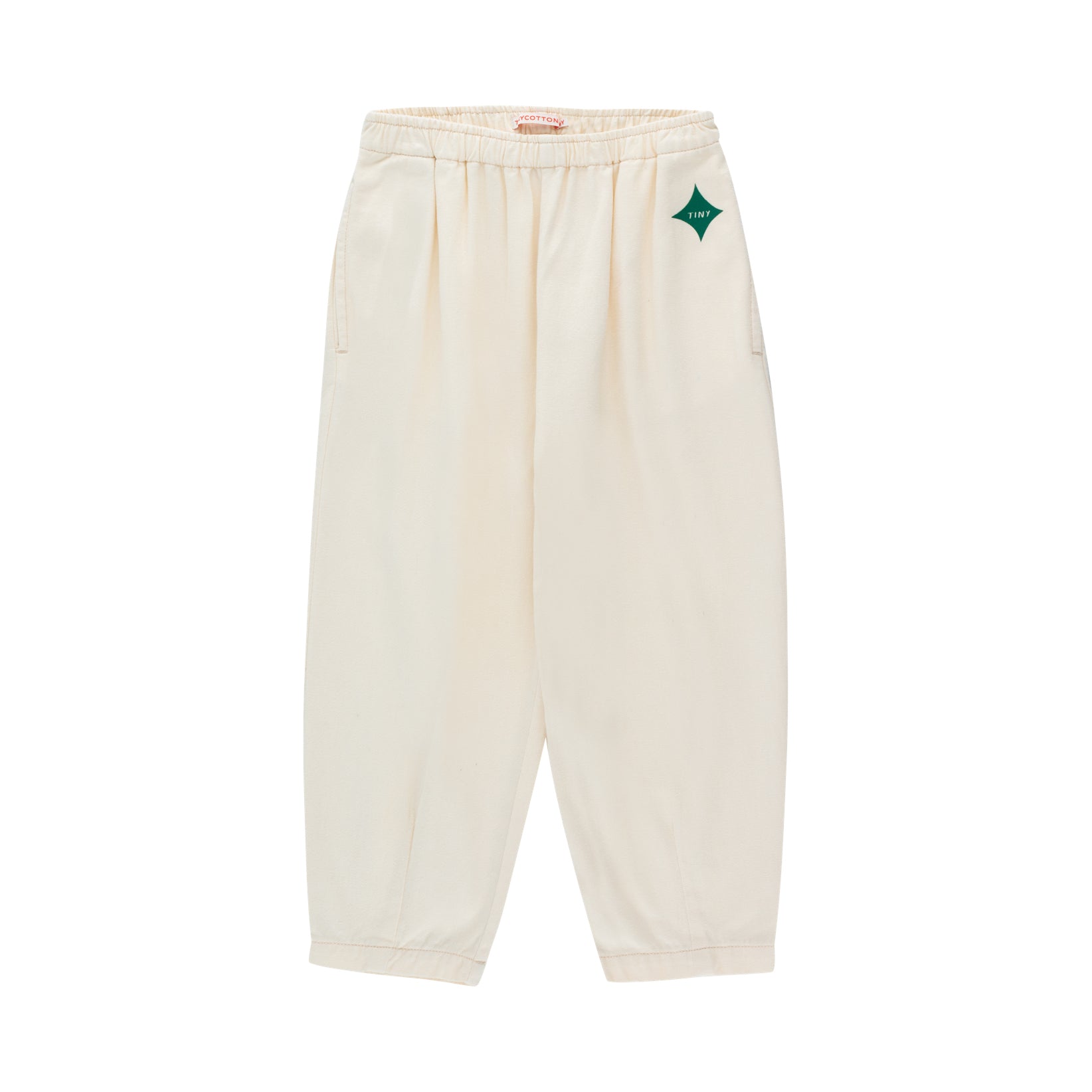 Boys & Girls White Cotton Trousers