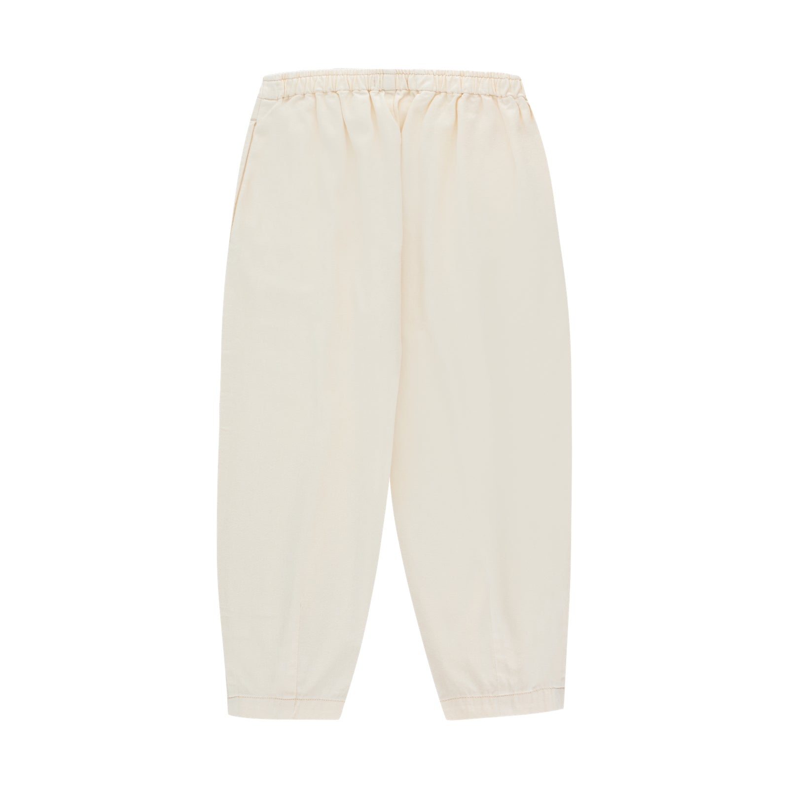 Boys & Girls White Cotton Trousers