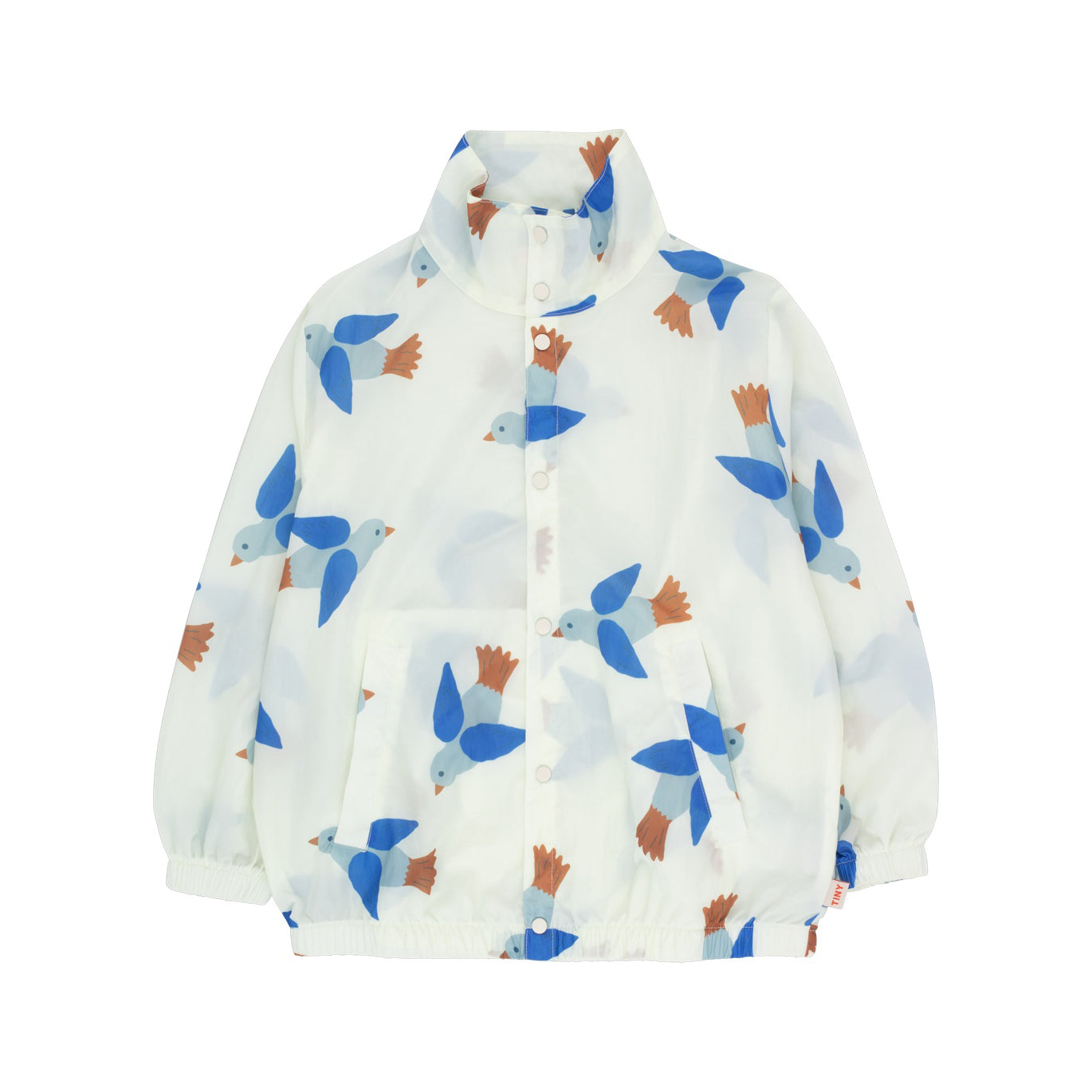 Boys & Girls White Printed Jacket