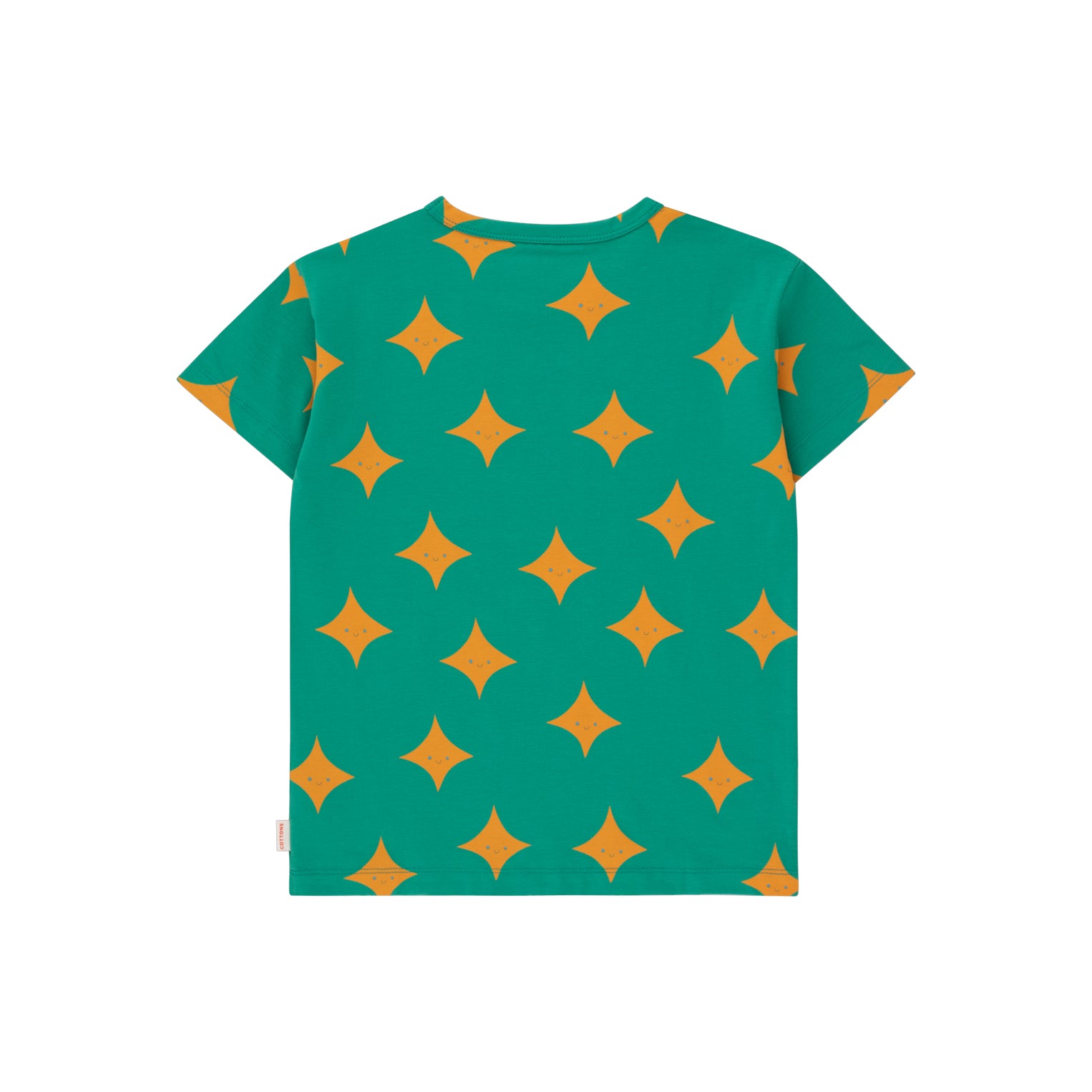 Boys & Girls Green Cotton T-Shirt
