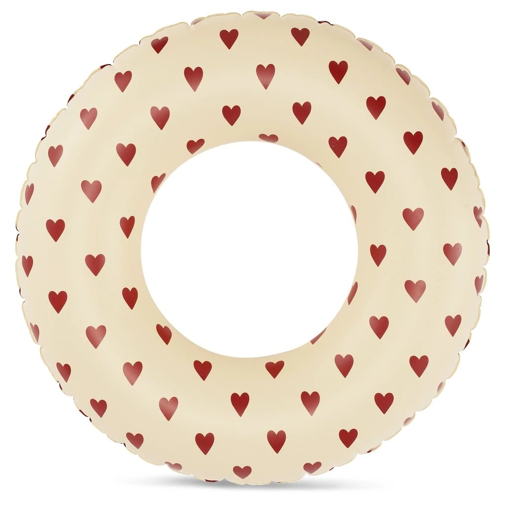 Boys & Girls White Heart Swimming Ring