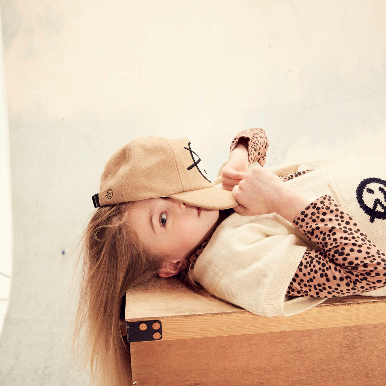 Boys & Girls Caramel Logo Cap