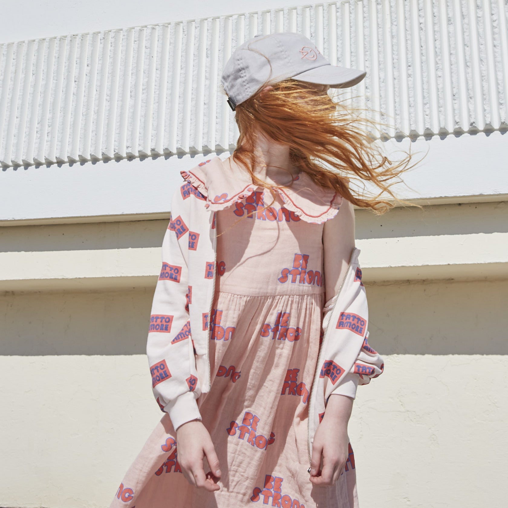 Boys & Girls Light Grey Logo Cap