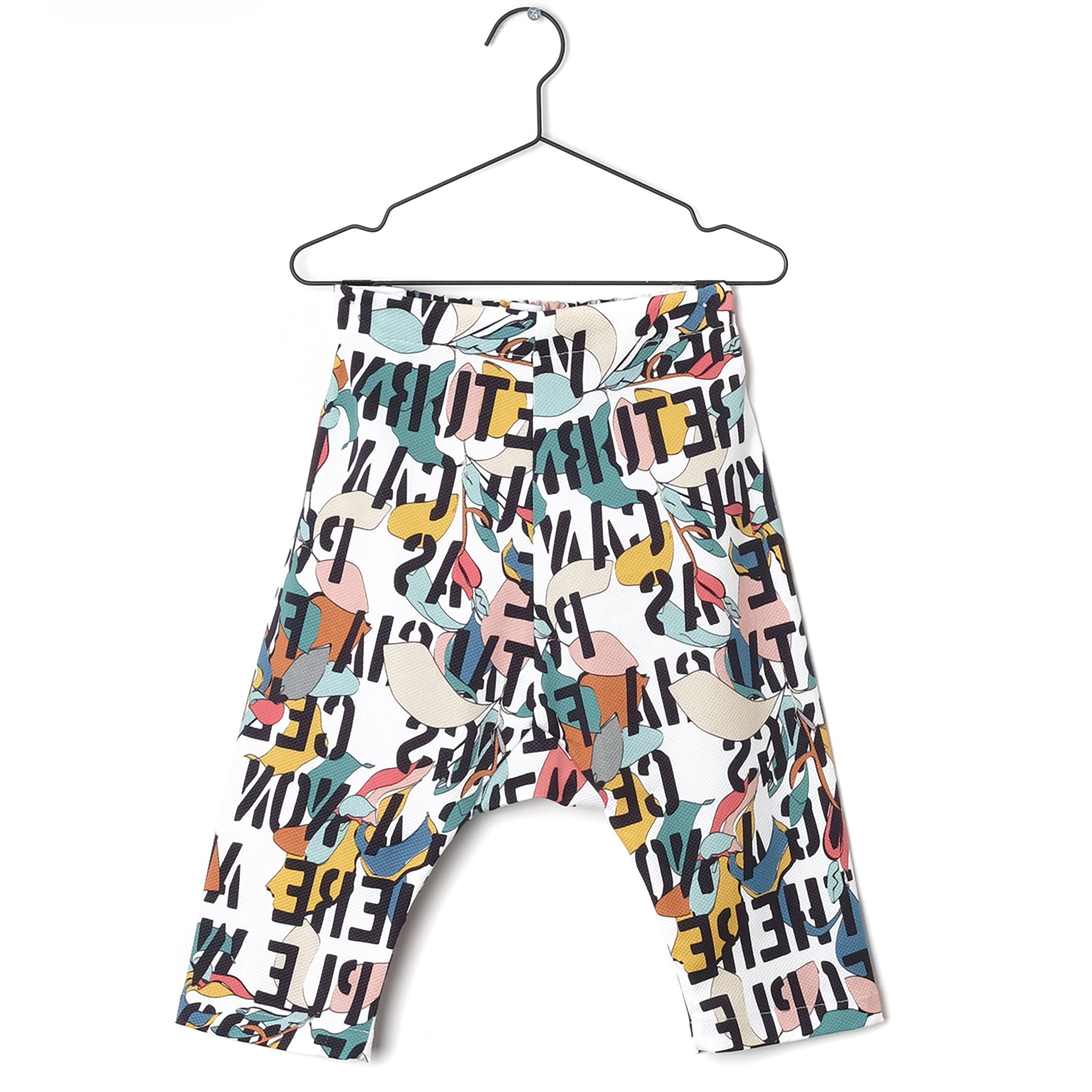 Girls Multicolour Printed Cotton Trousers