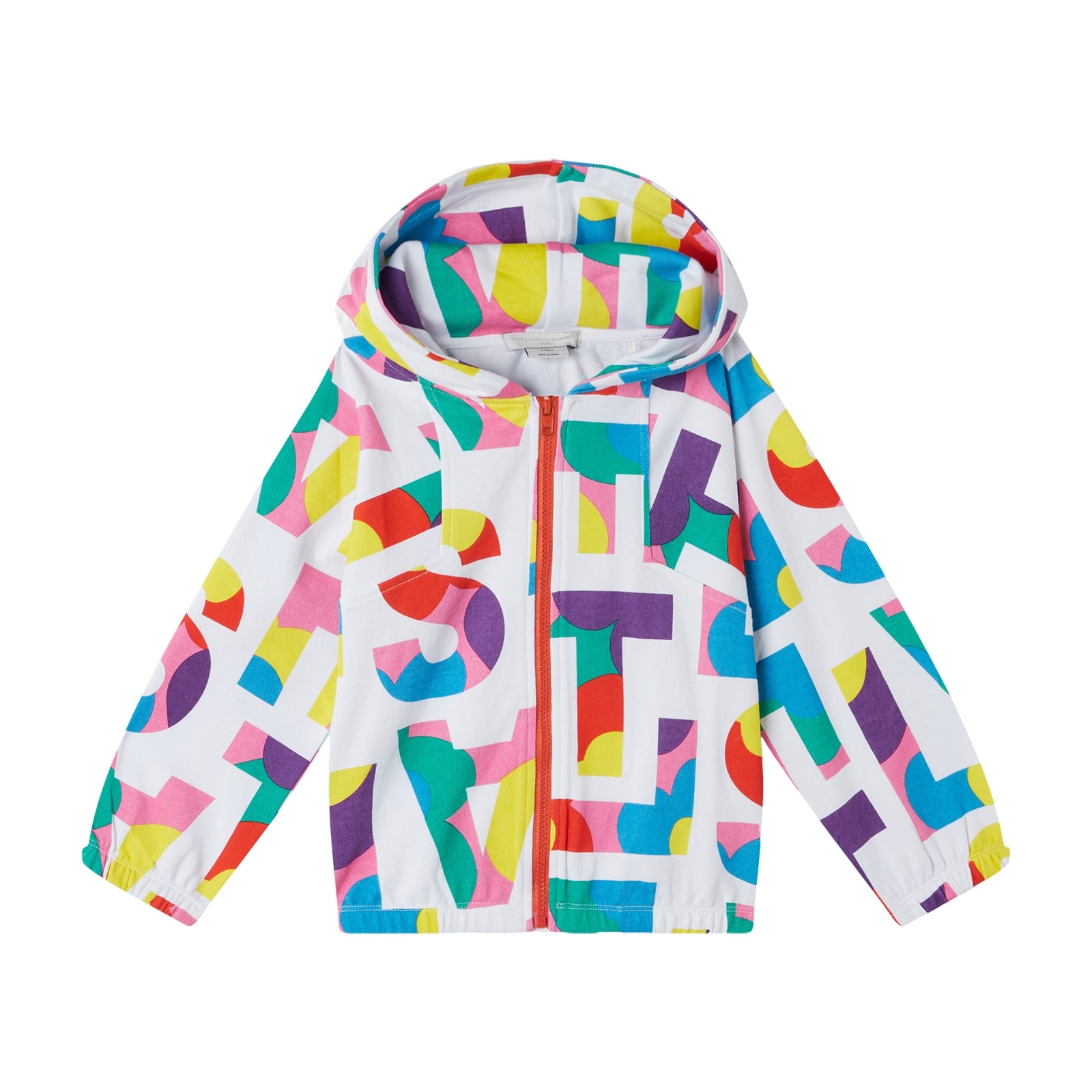 Boys & Girls Multicolor Logo Zip-Up Top