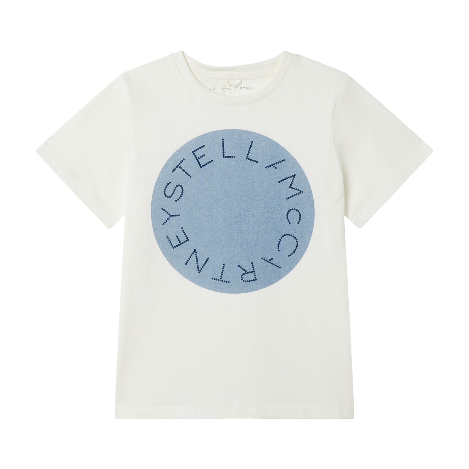 Girls White Logo Cotton T-Shirt