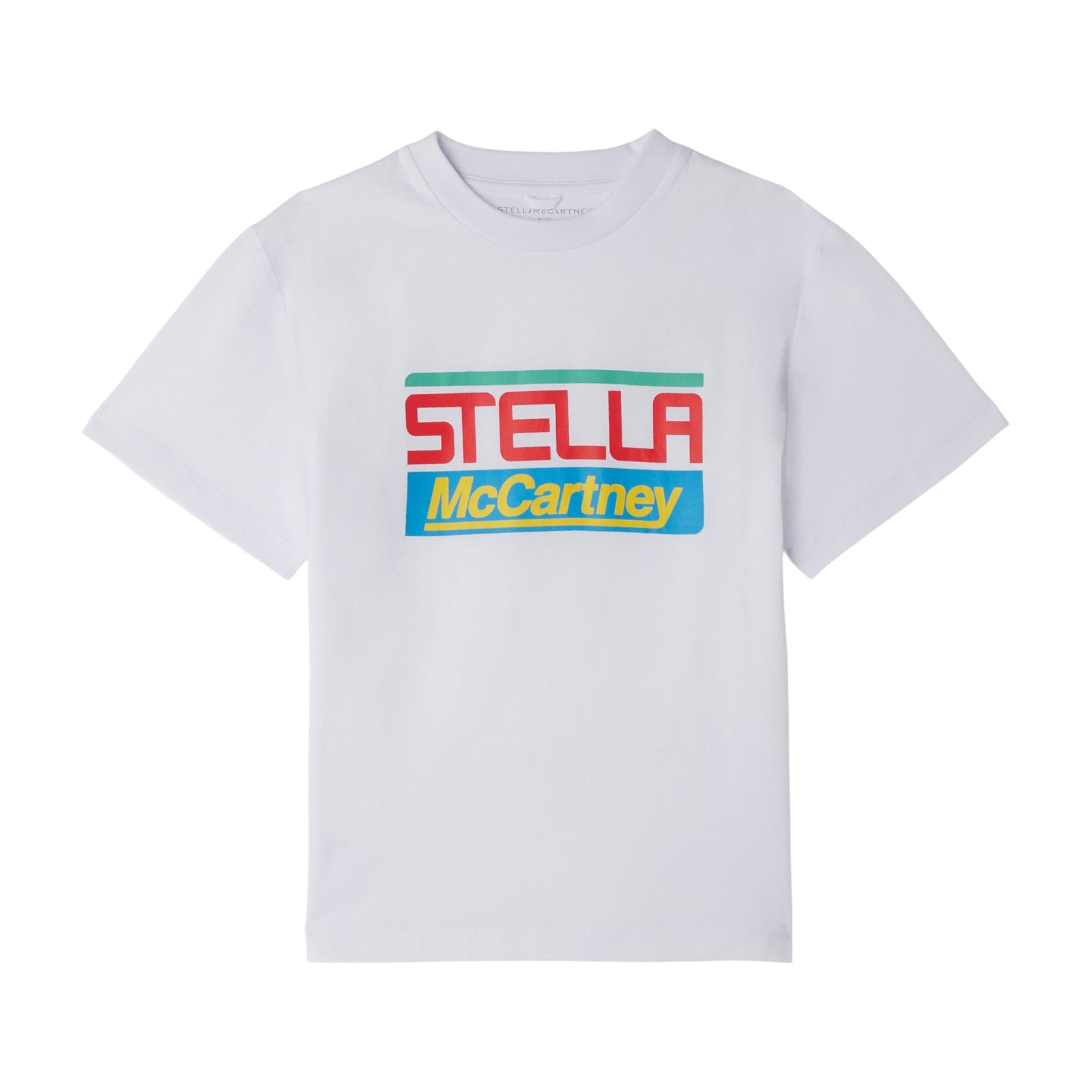 Boys White Logo Cotton Sport T-Shirt