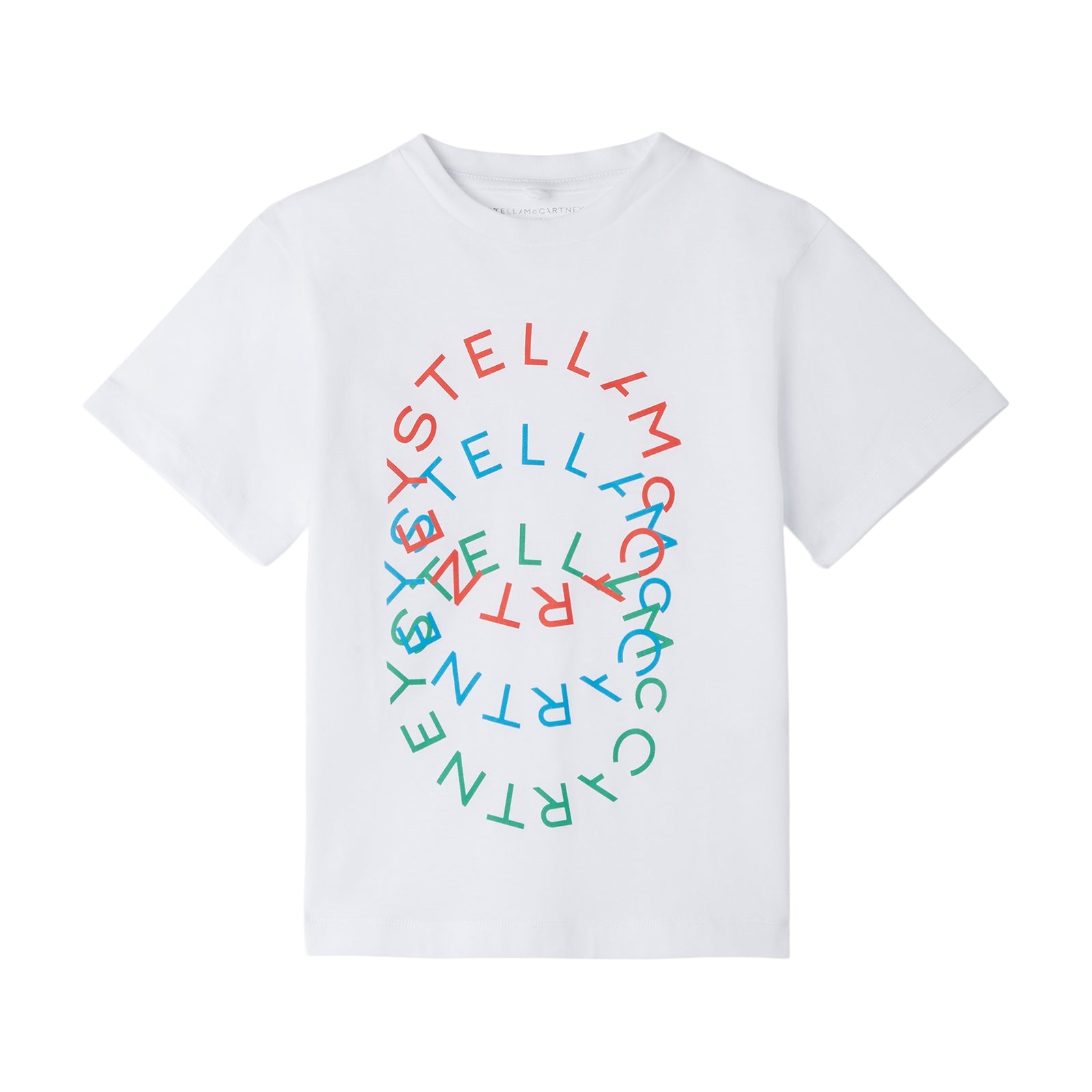 Boys & Girls White Logo Cotton T-Shirt