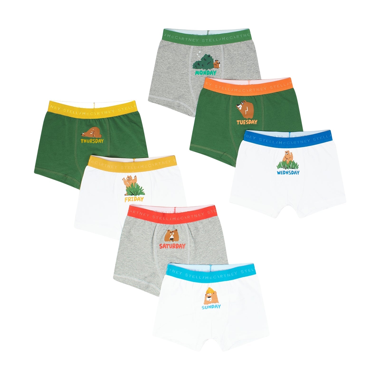Boys Multicolor Cotton Underwear Set(7 Pack)