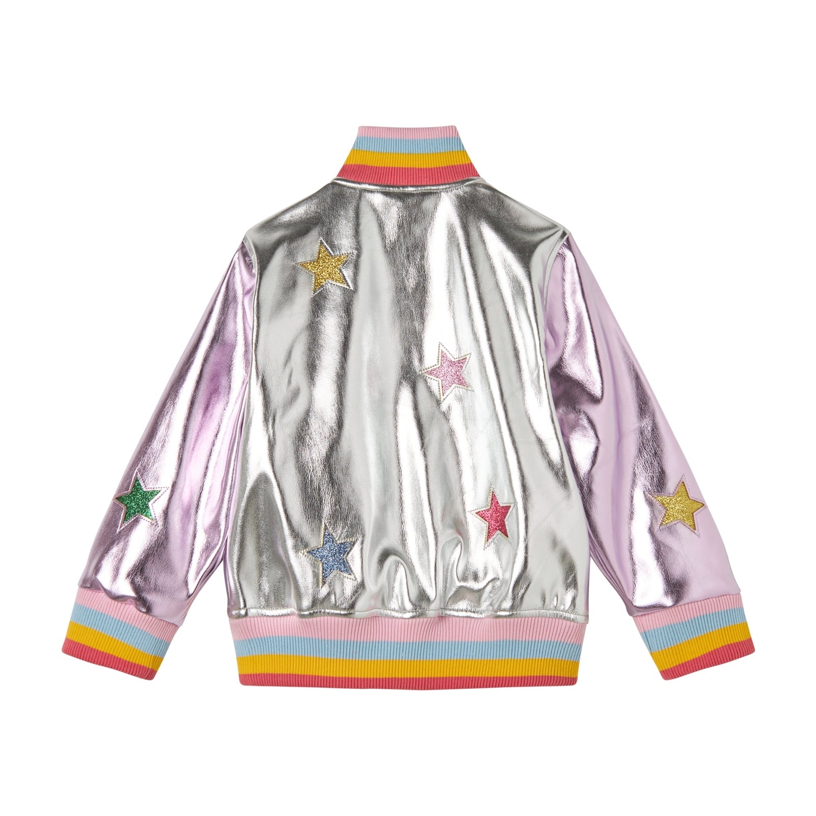 Girls Silver Star Jacket