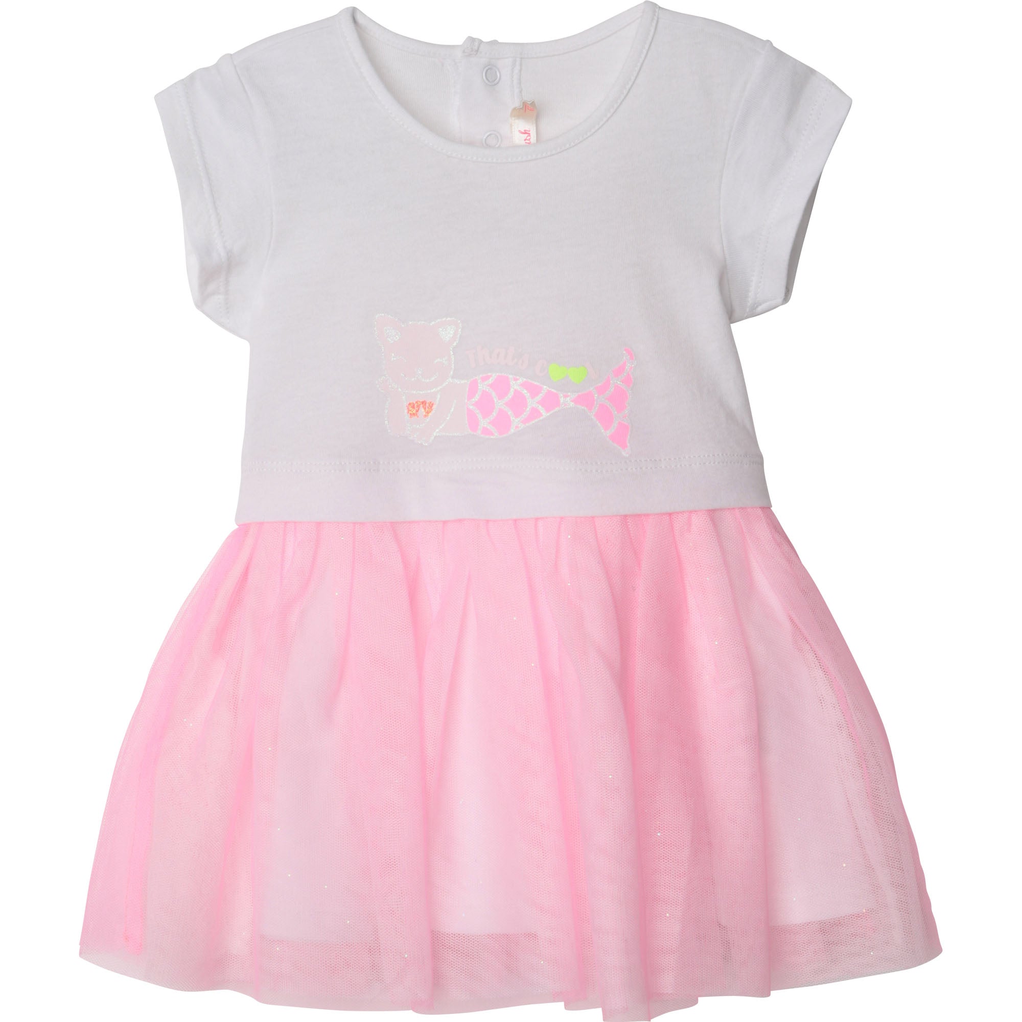 Baby Girls White & Pink Dress