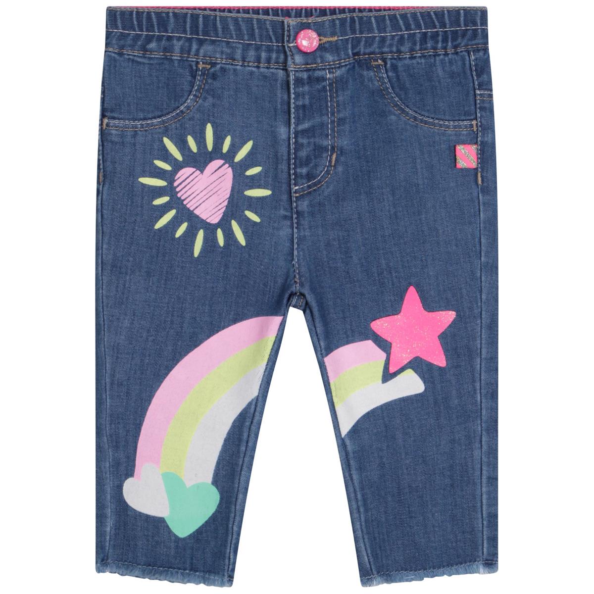 Baby Girls Blue Denim Trousers
