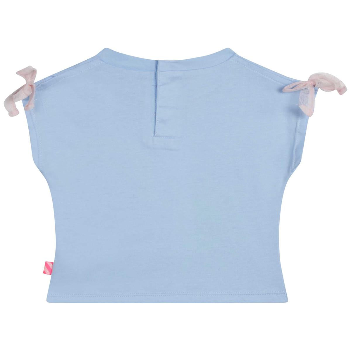 Baby Girls Blue Printed T-Shirt