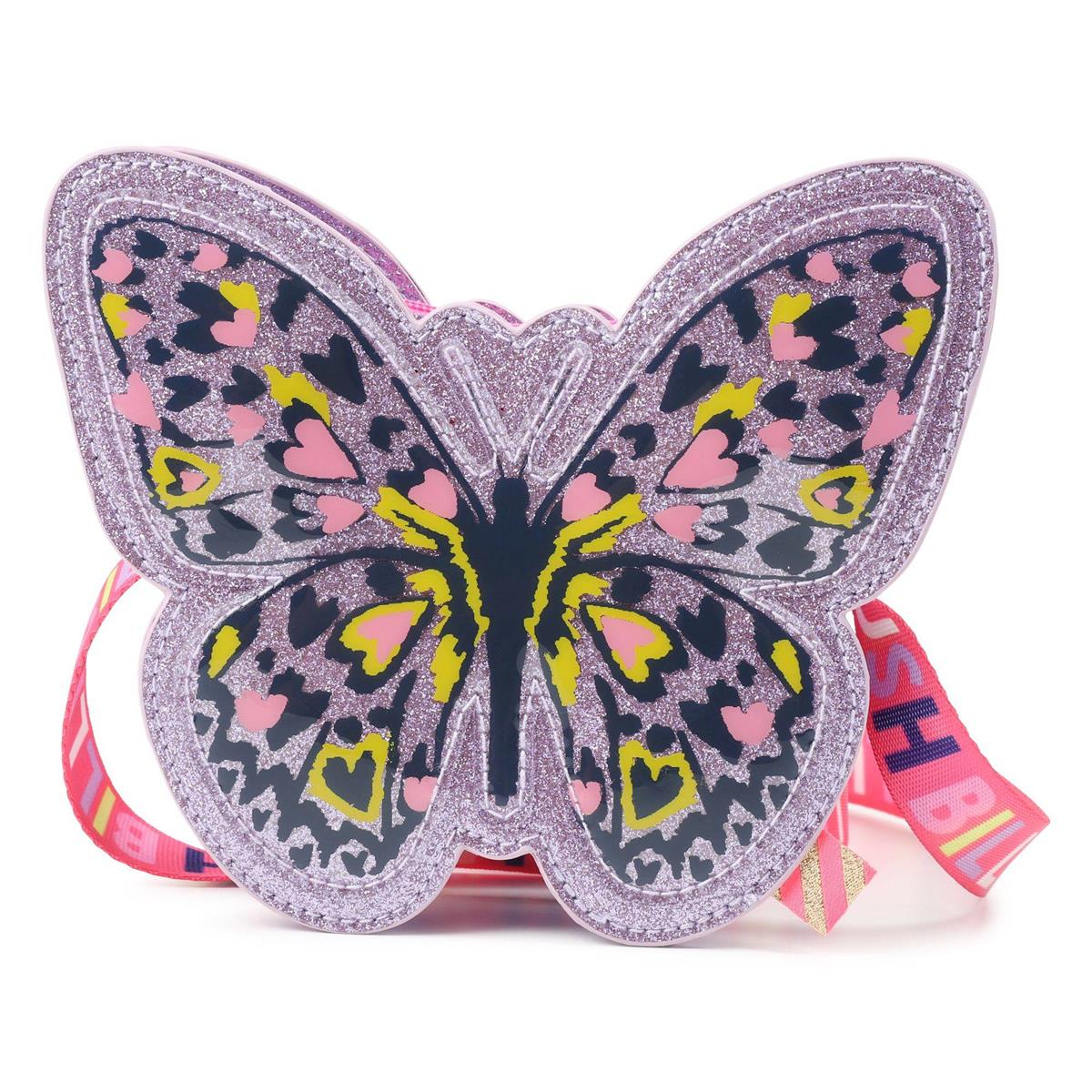 Girls Violet Butterfly Shoulder Bag(13x16x4cm)