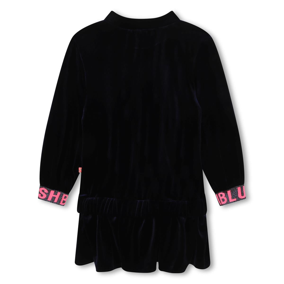 Girls Navy Sequin Dress