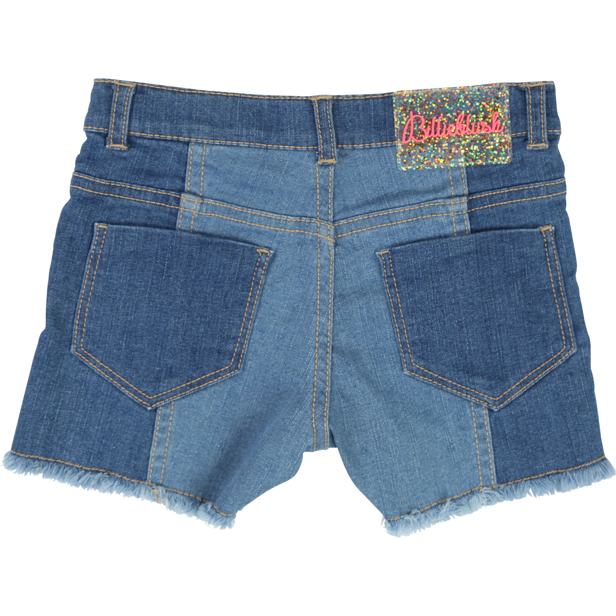 Girls Blue Denim Cotton Shorts