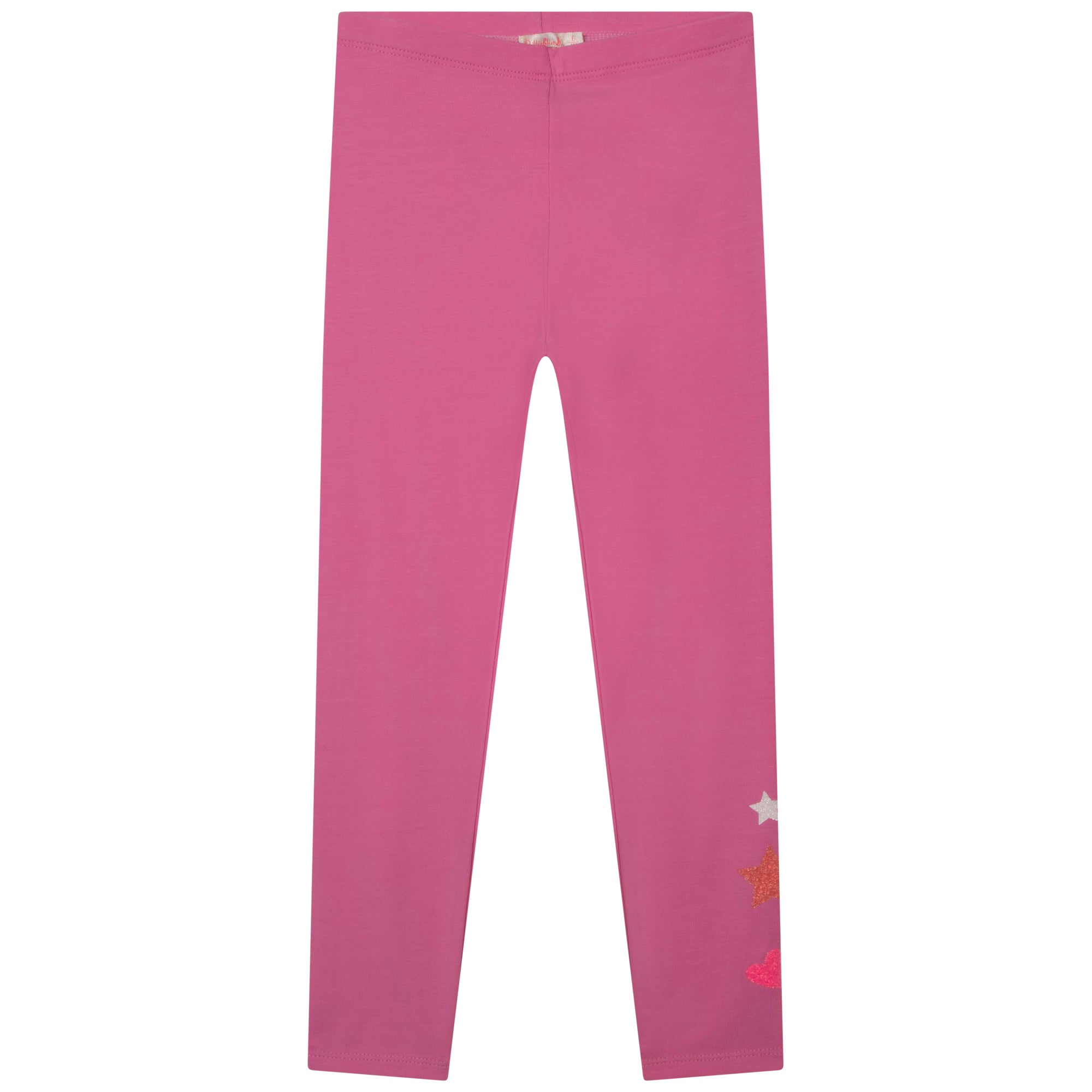 Girls Pink Star Leggings