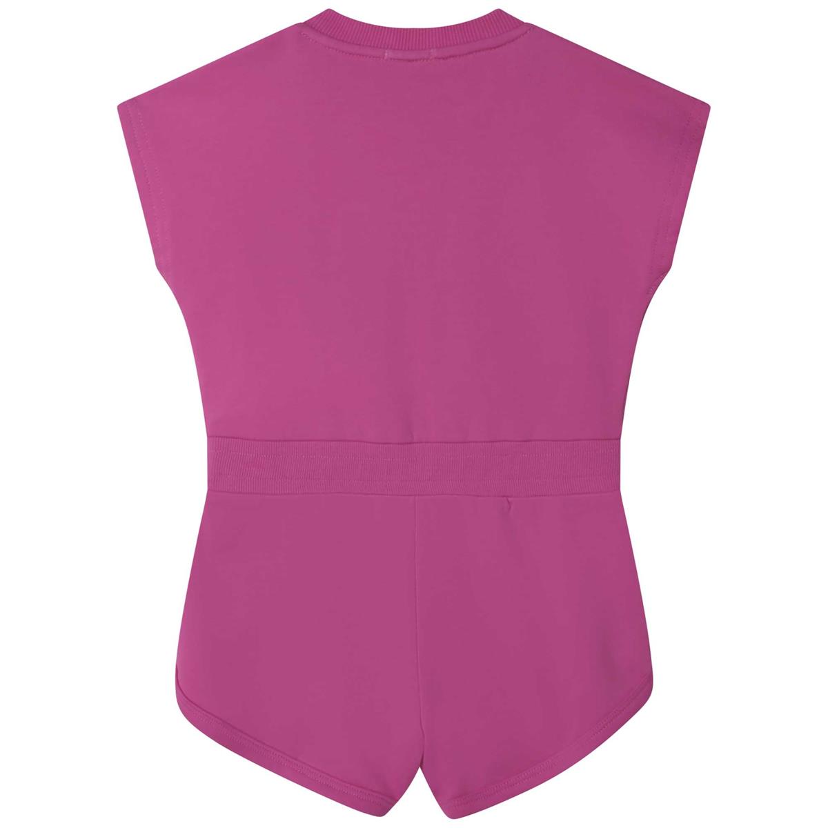 Girls Fuchsia Jumpsuit