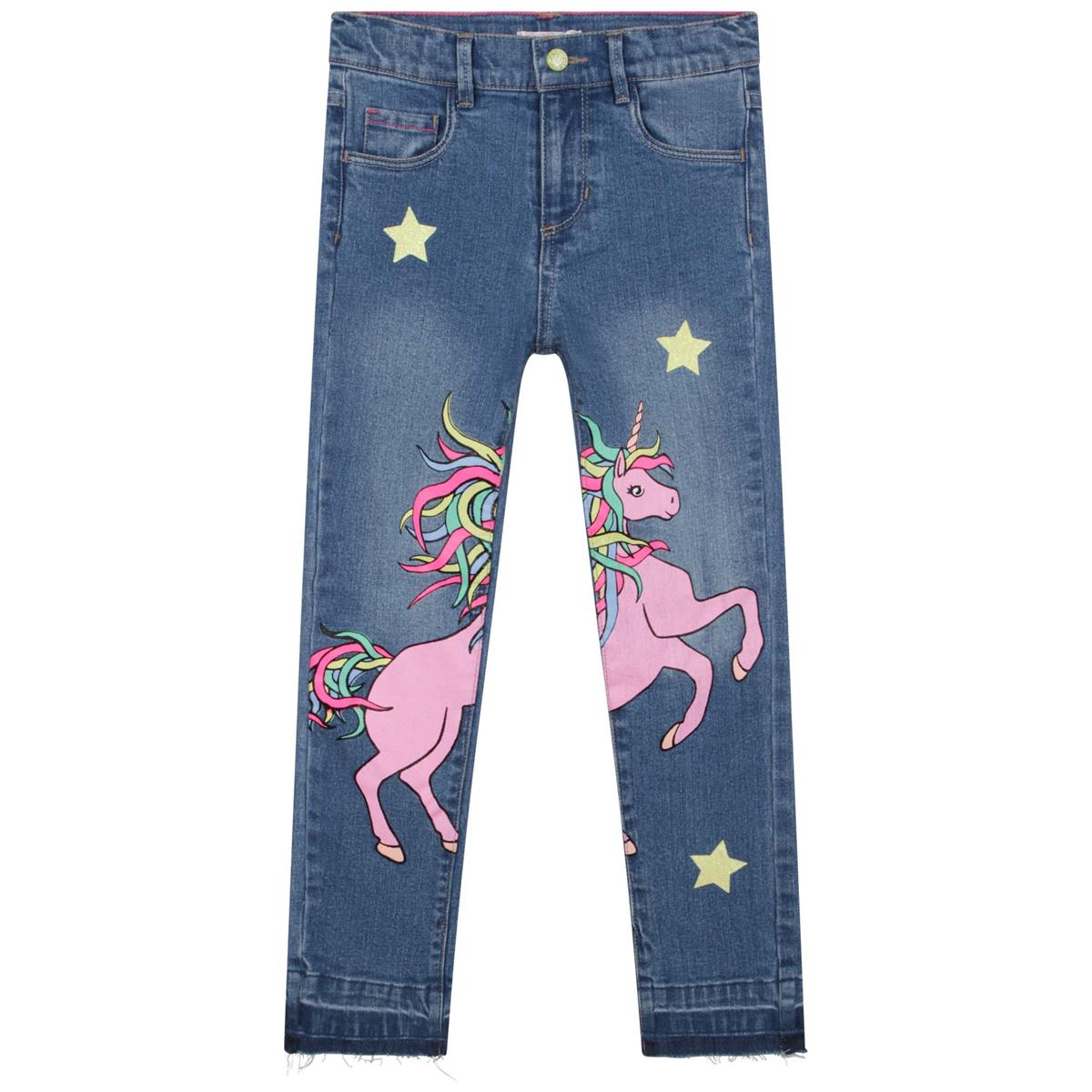 Girls Blue Denim Trousers