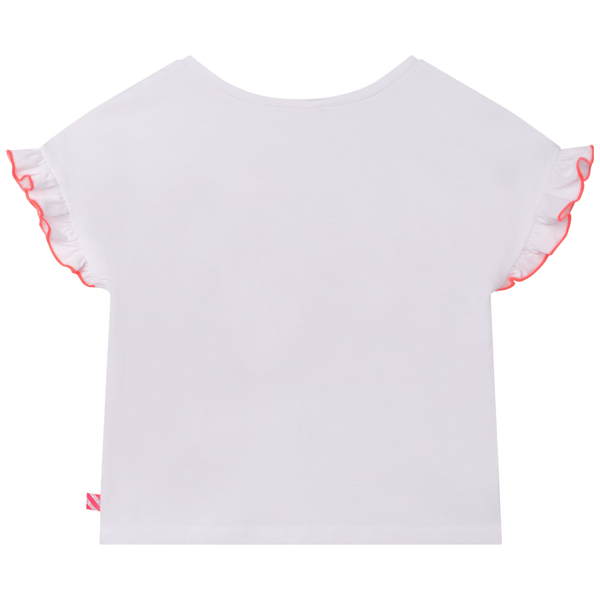 Girls White Cotton T-Shirt