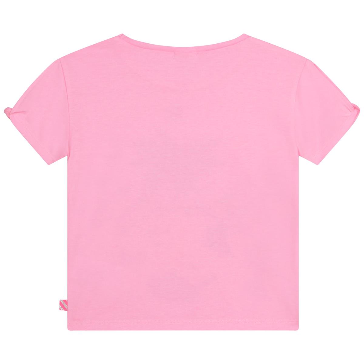 Girls Pink Printed T-Shirt