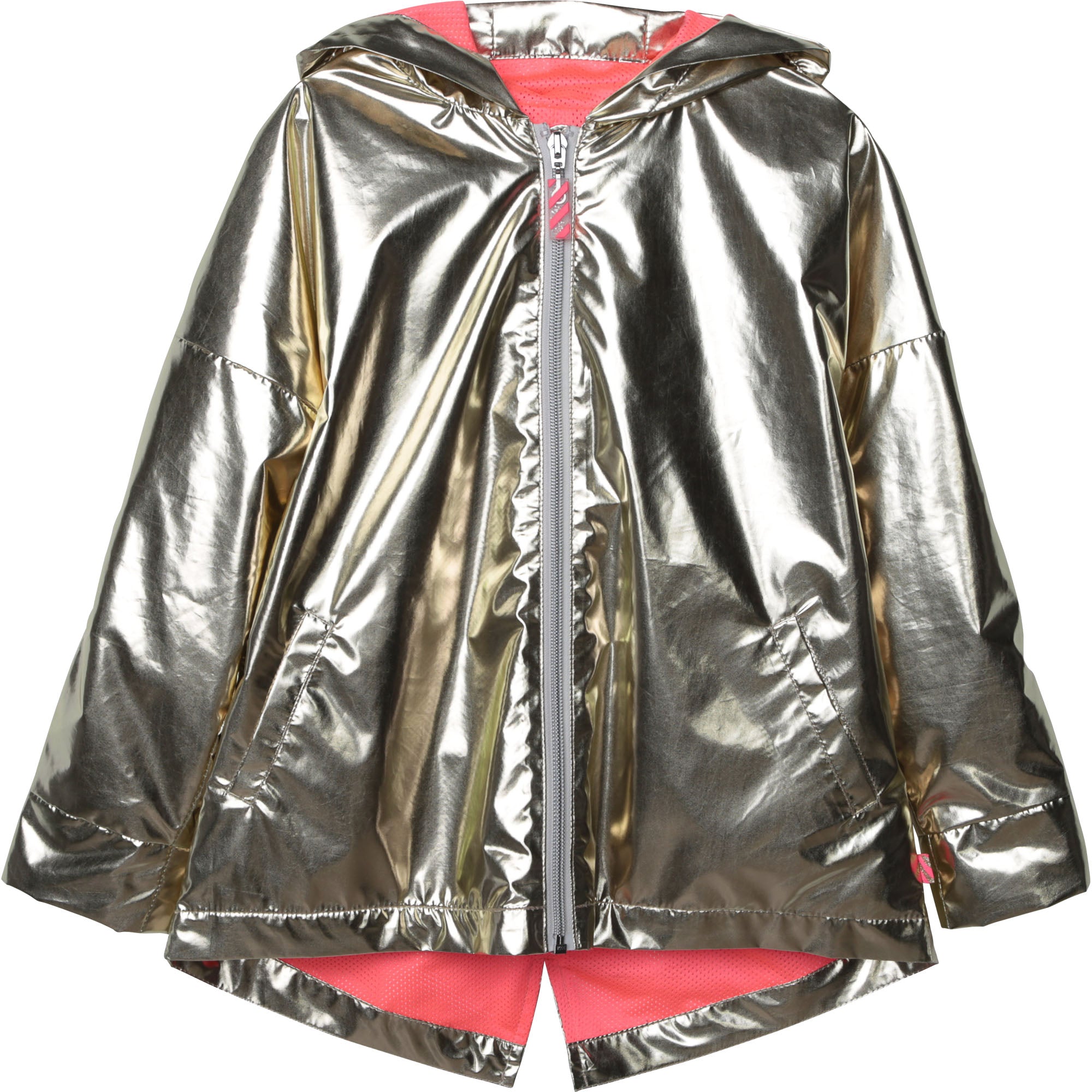 Girls Metal Texture Coat