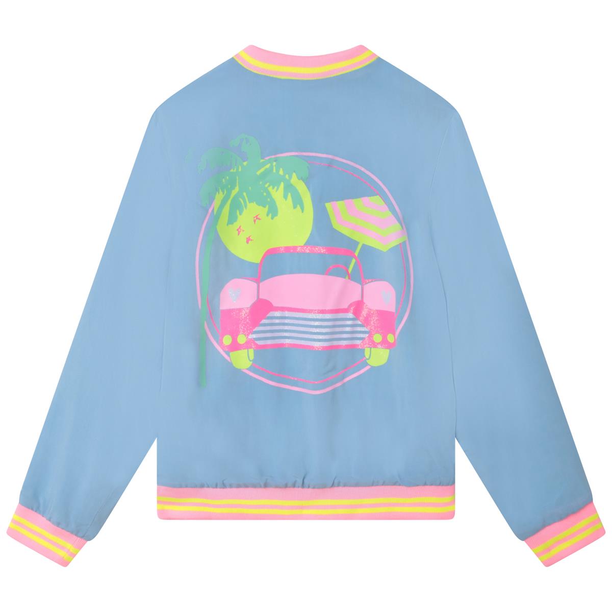 Girls Blue Zip-Up Jacket